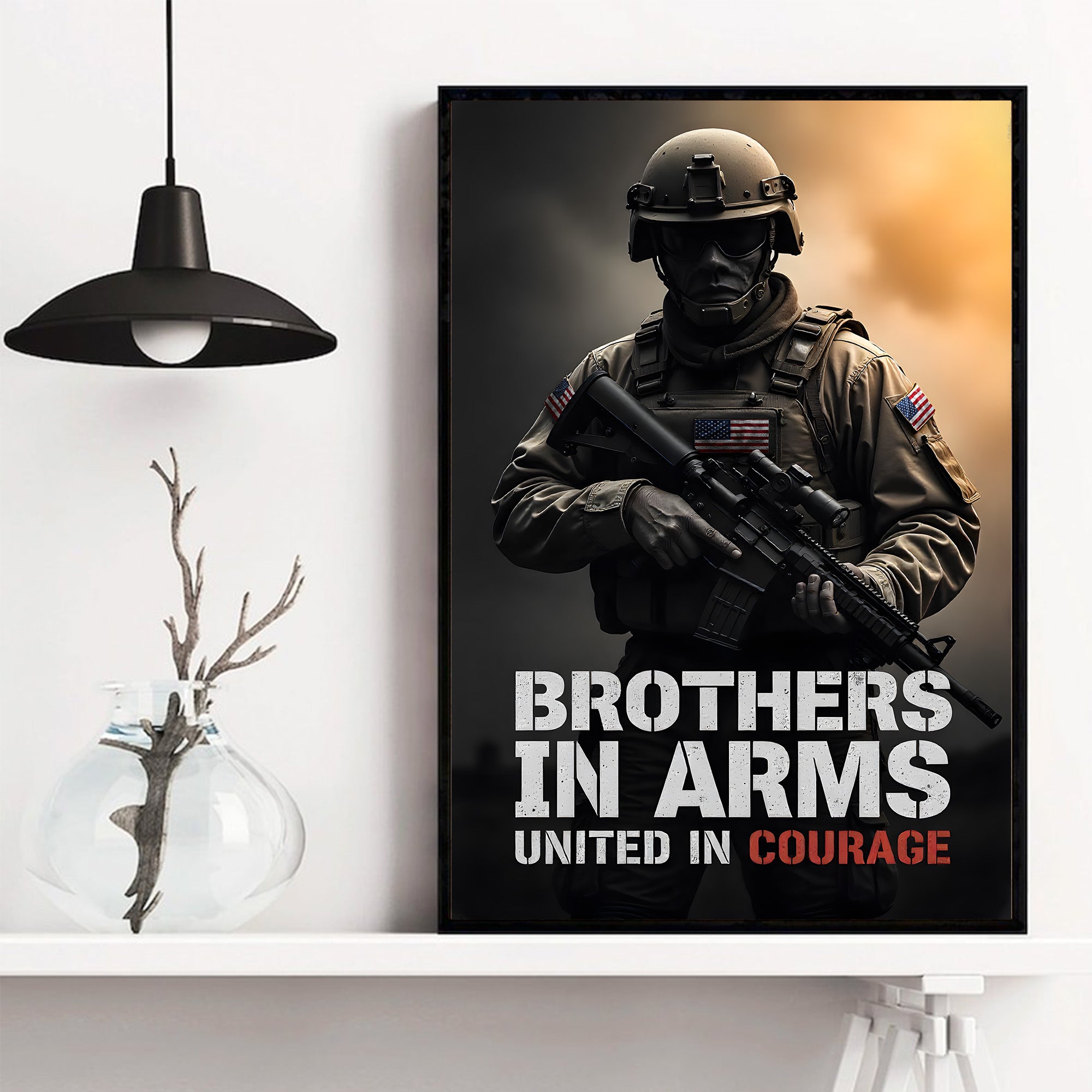 US Military Veteran Honor and Sacrifice Poster