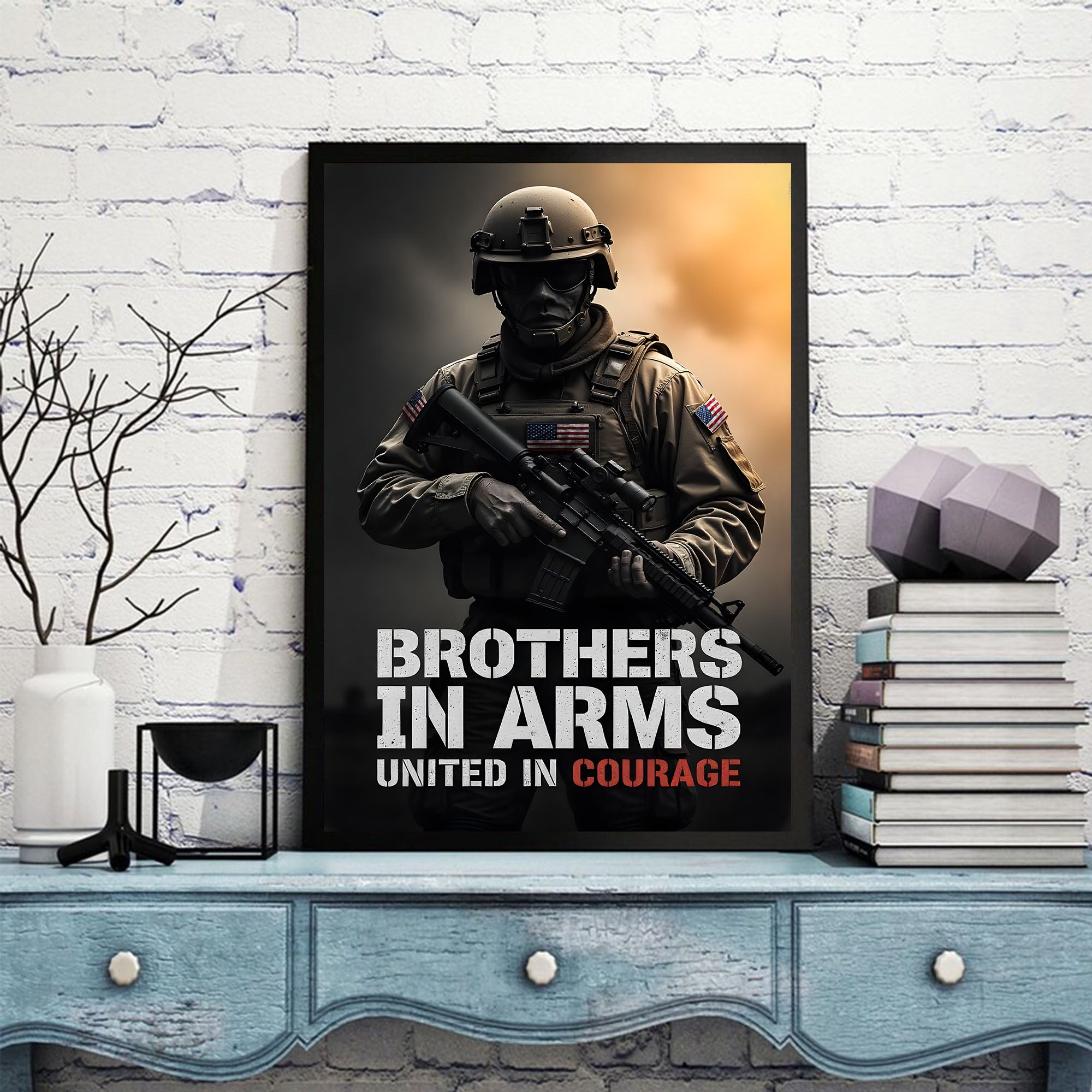 US Military Veteran Honor and Sacrifice Poster