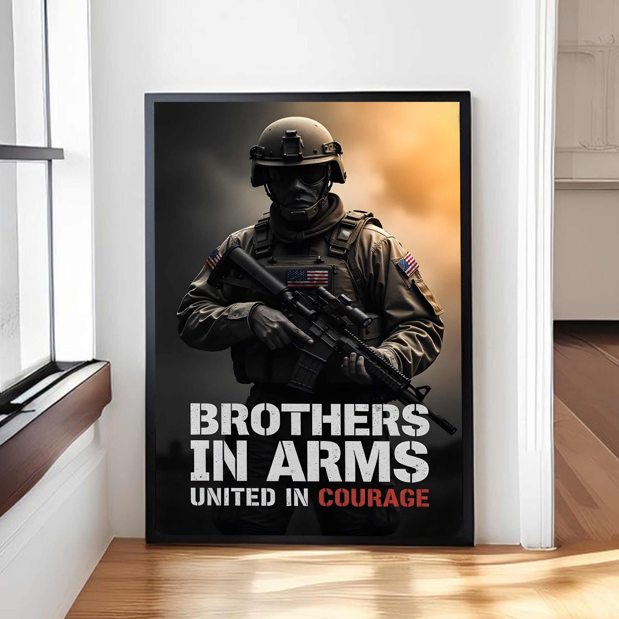 US Military Veteran Honor and Sacrifice Poster