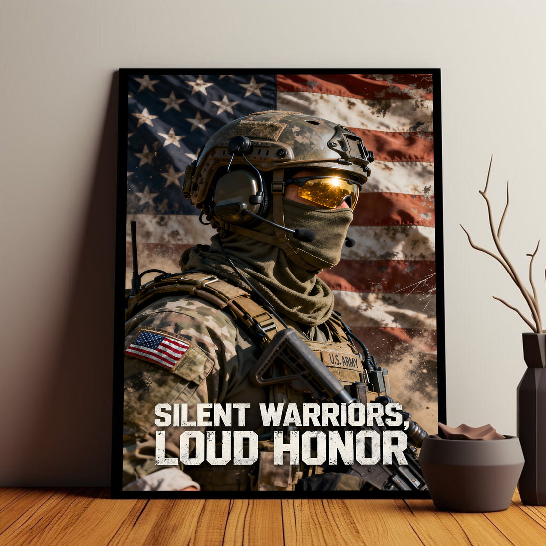 Proud US Military Veteran Strength Poster