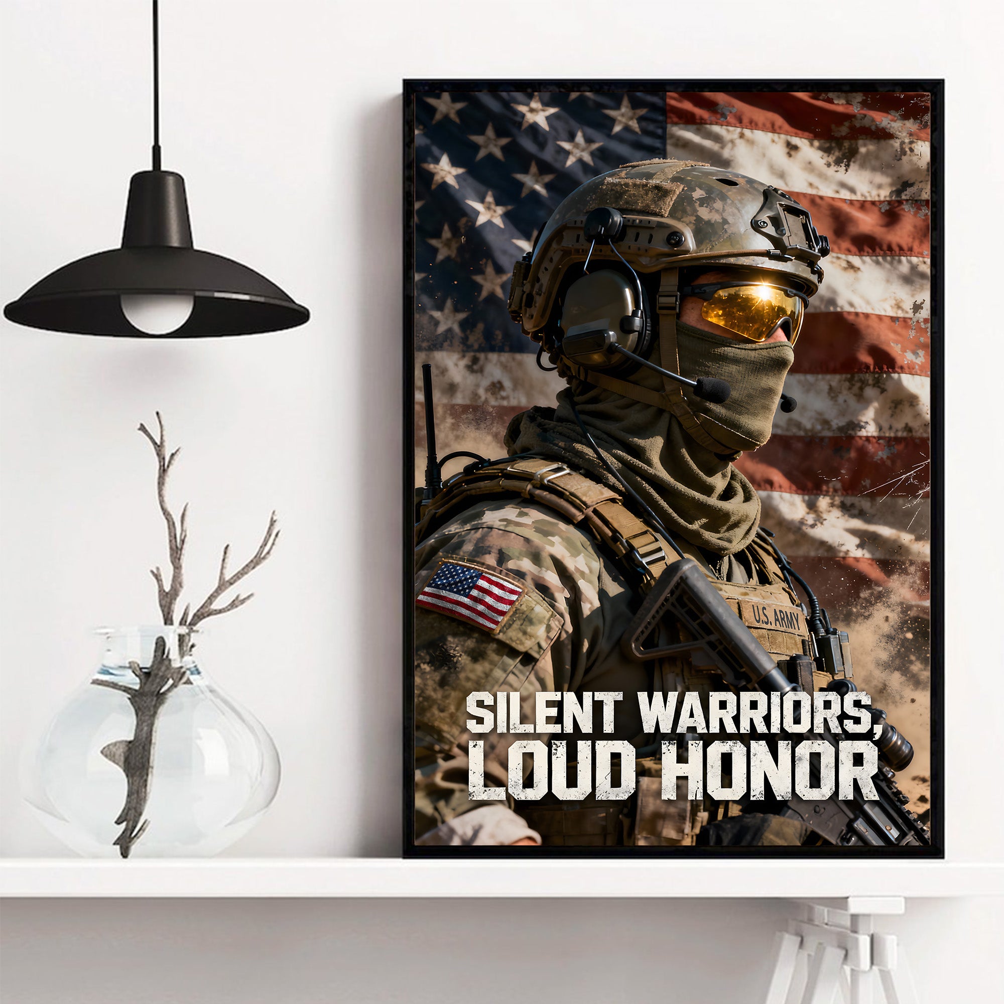 Proud US Military Veteran Strength Poster