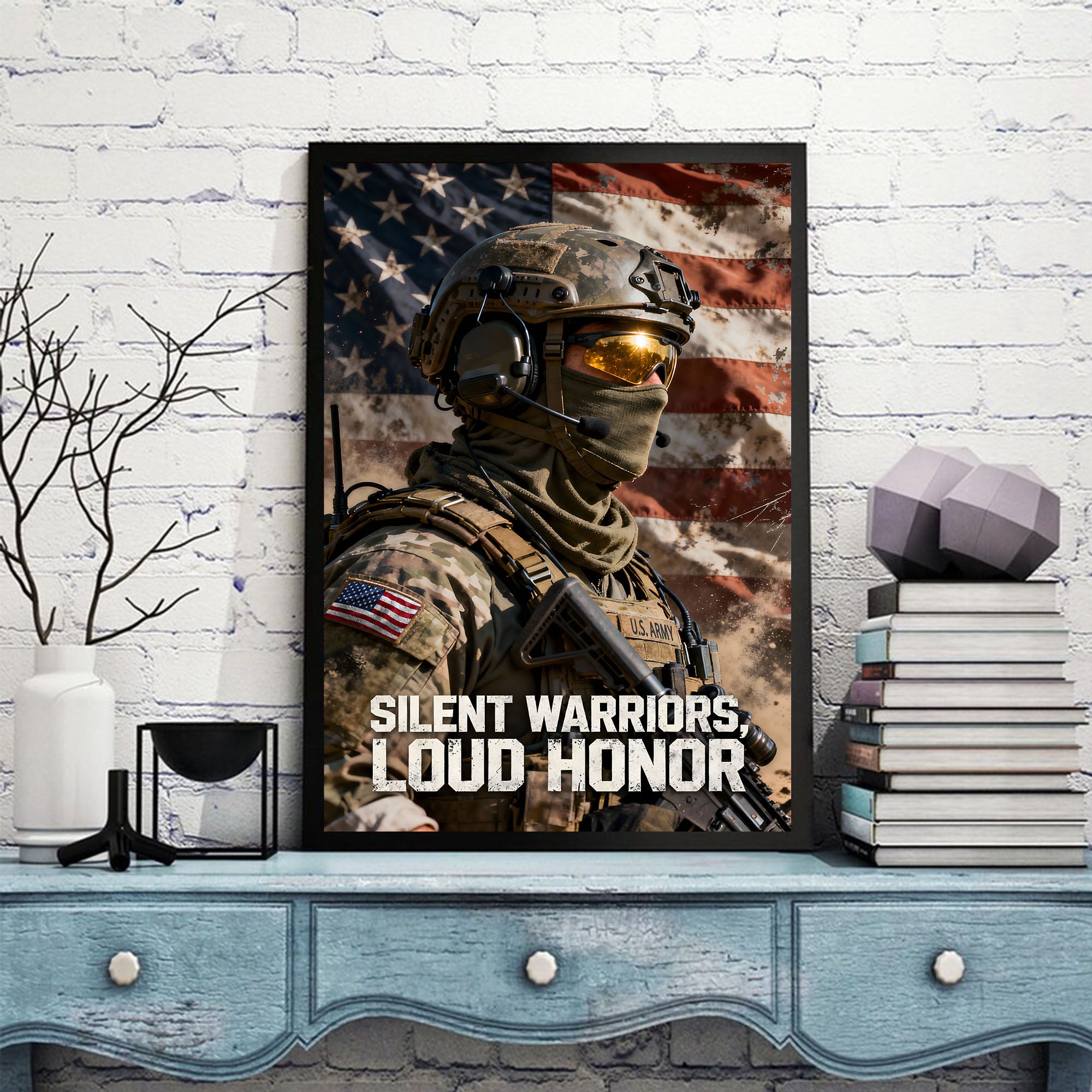 Proud US Military Veteran Strength Poster