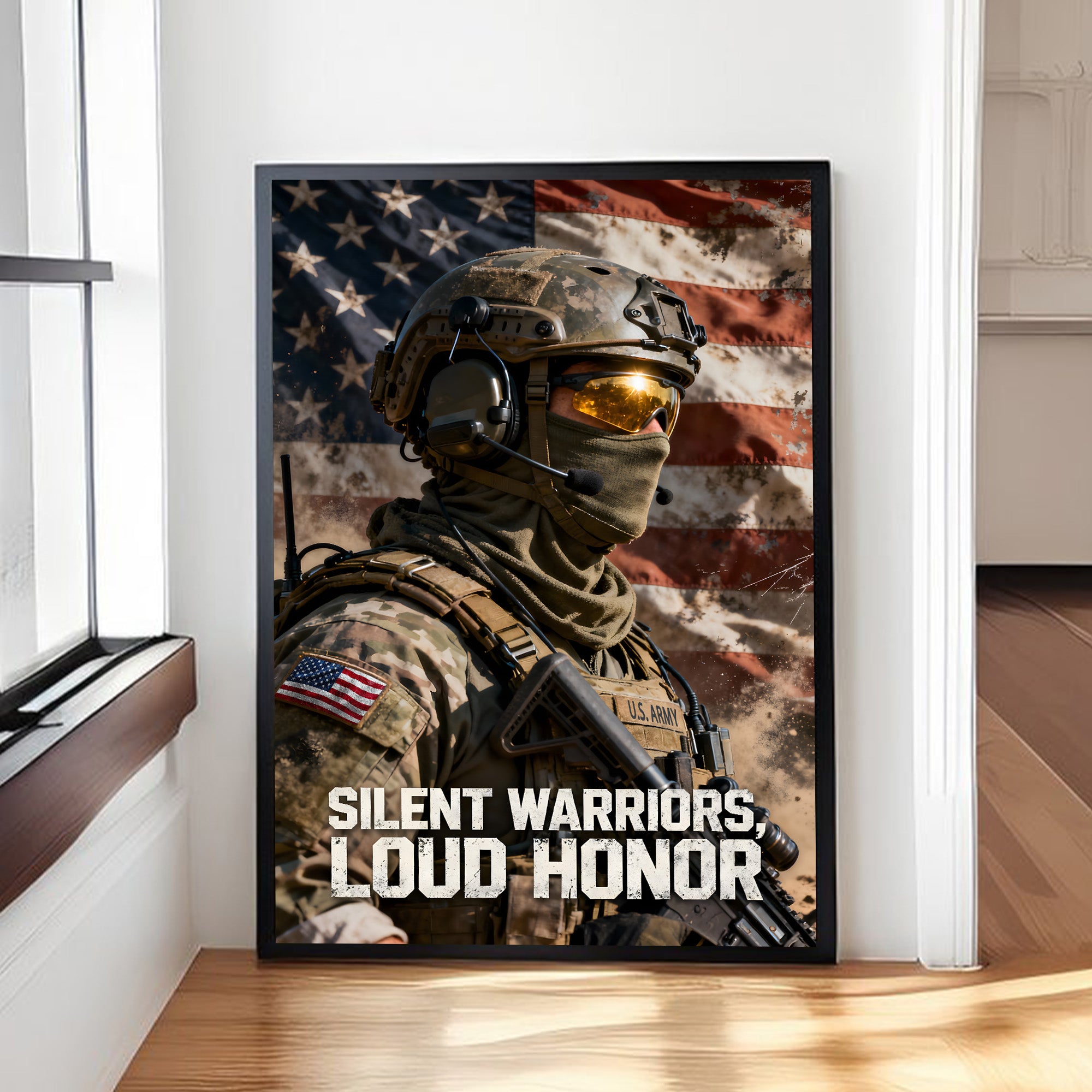 Proud US Military Veteran Strength Poster