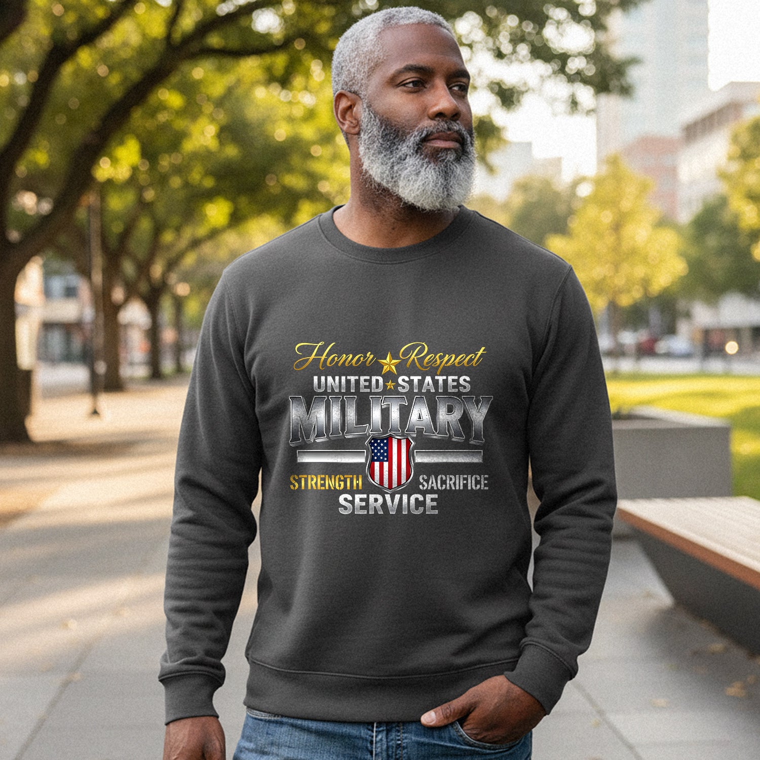 Honor Respect United States Military Sweatshirt