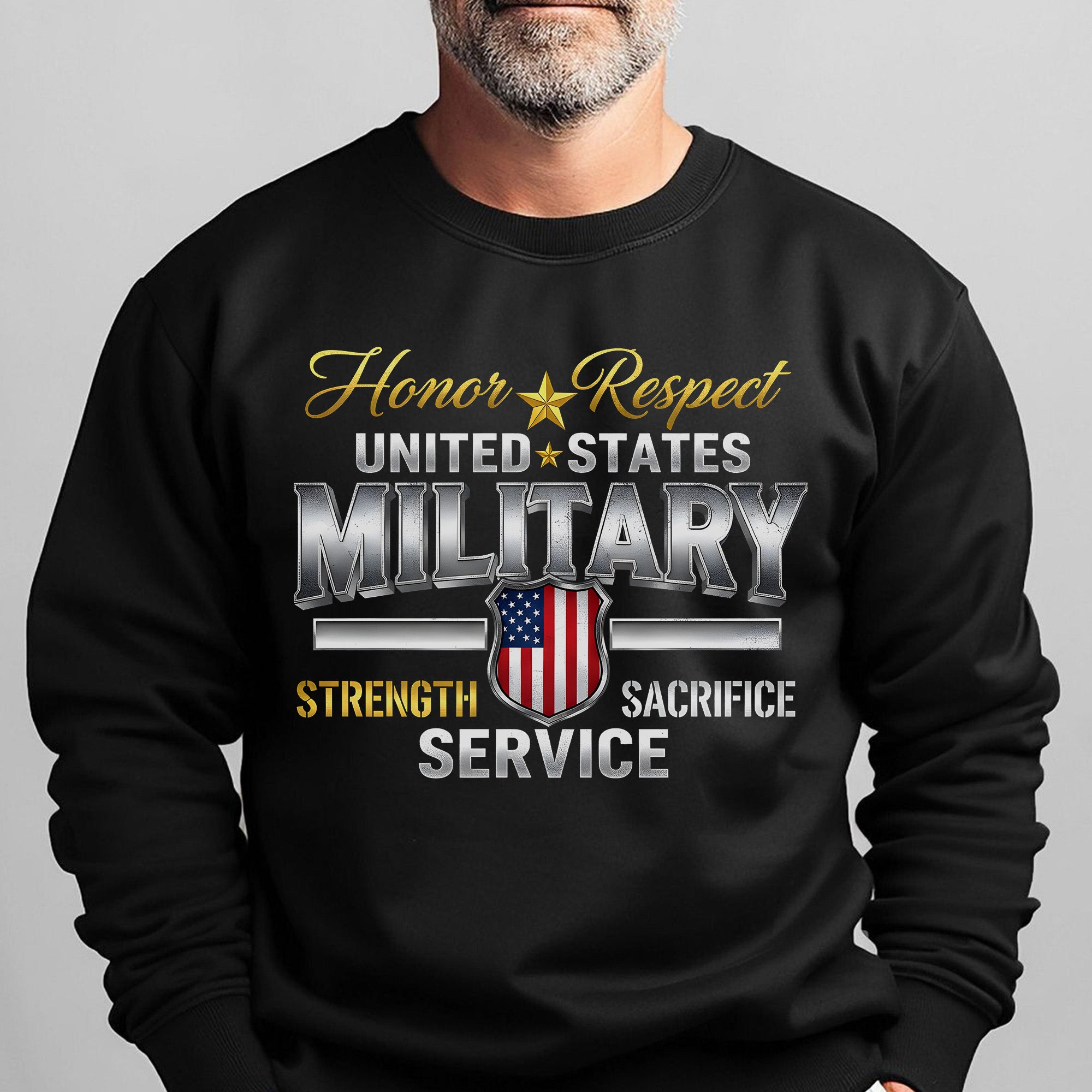 Honor Respect United States Military Sweatshirt