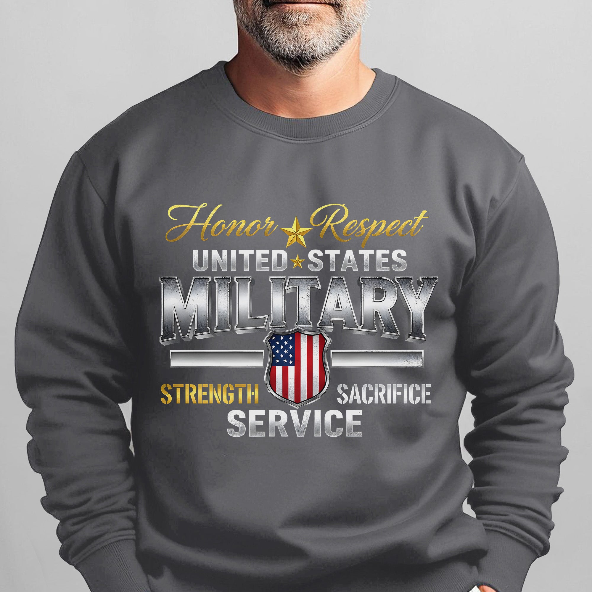 Honor Respect United States Military Sweatshirt