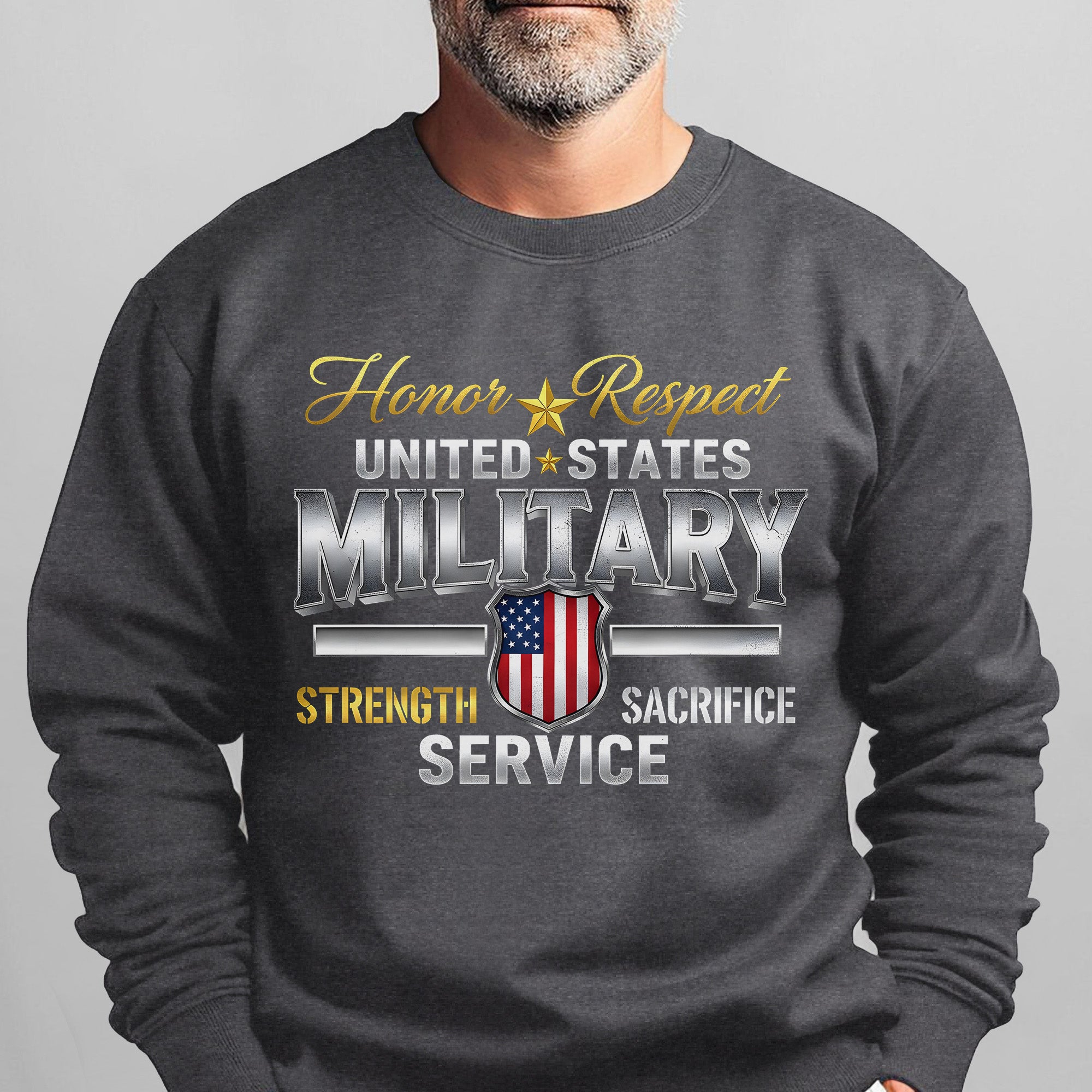 Honor Respect United States Military Sweatshirt