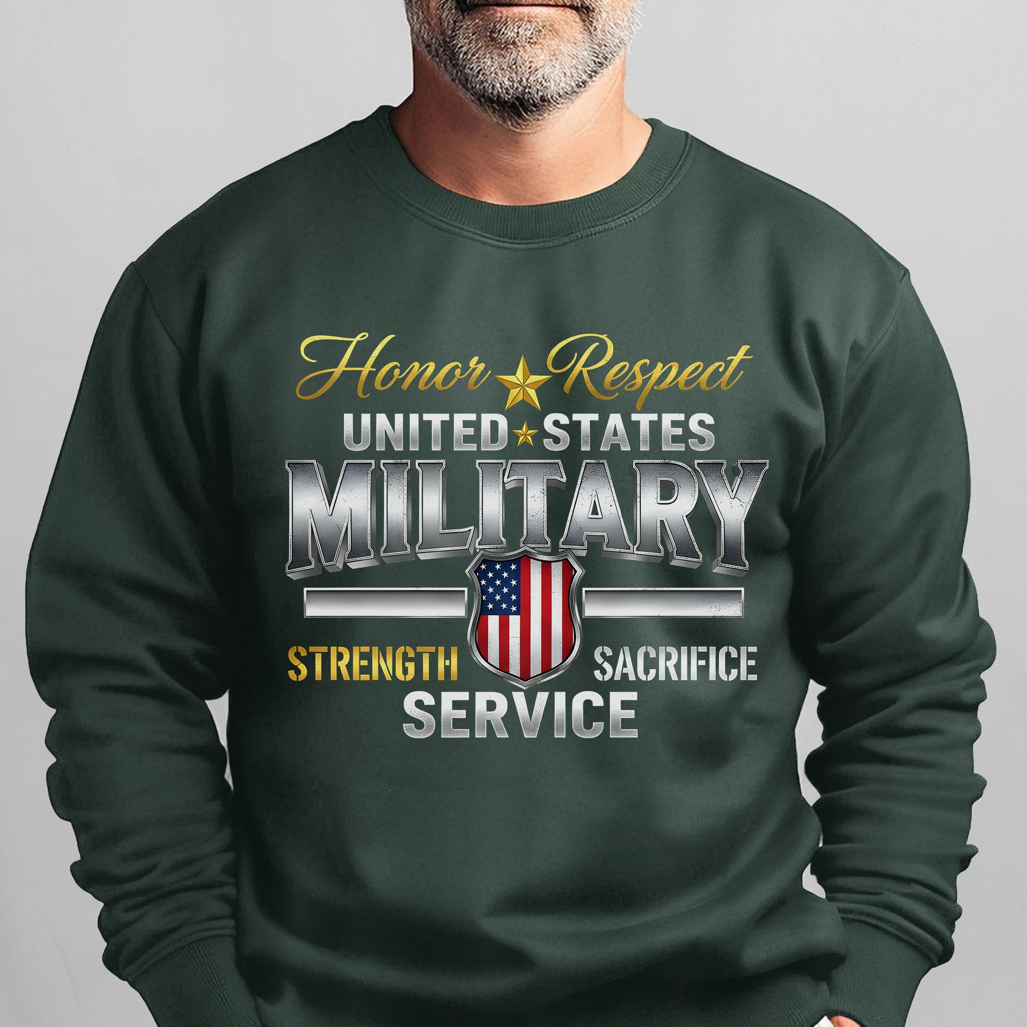 Honor Respect United States Military Sweatshirt