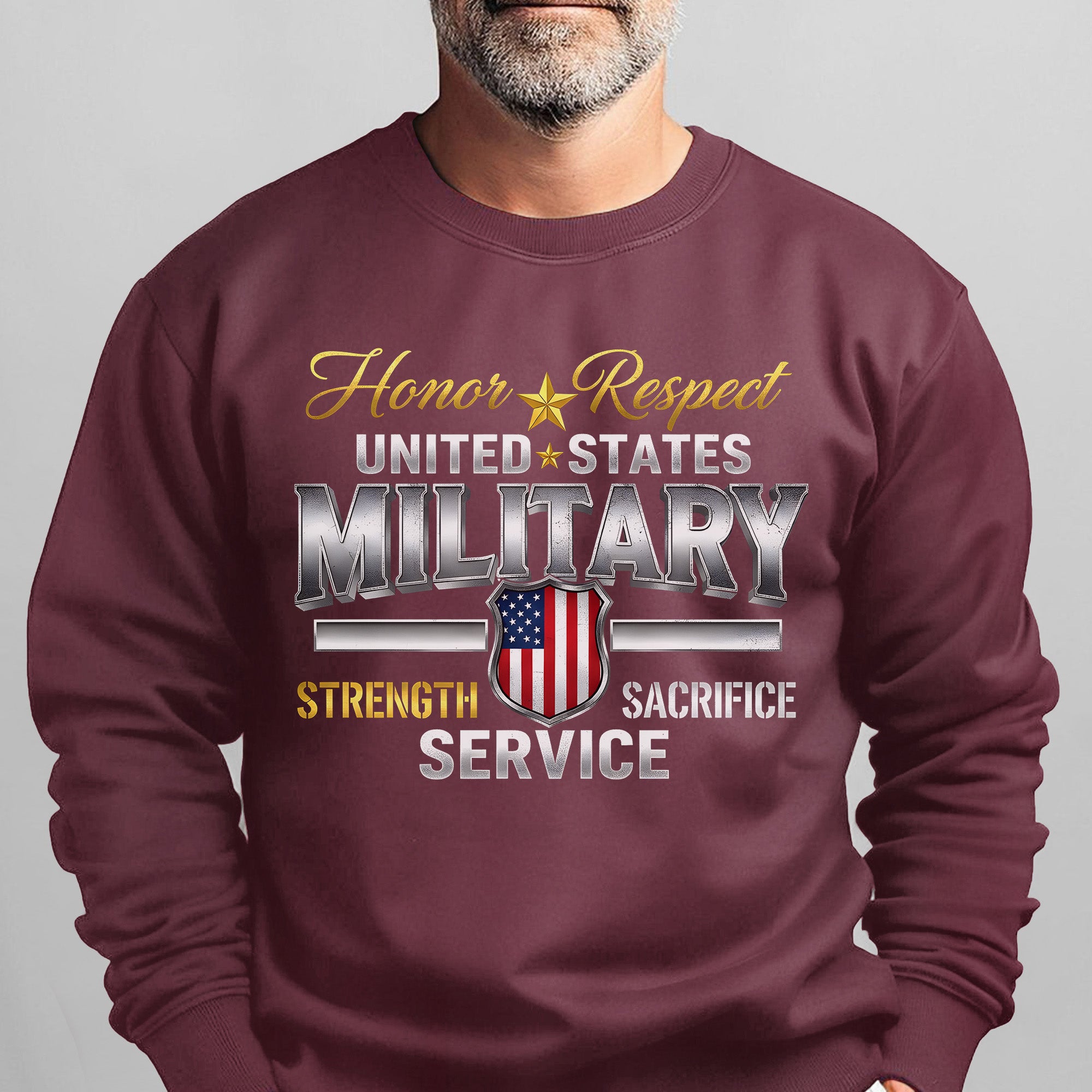 Honor Respect United States Military Sweatshirt