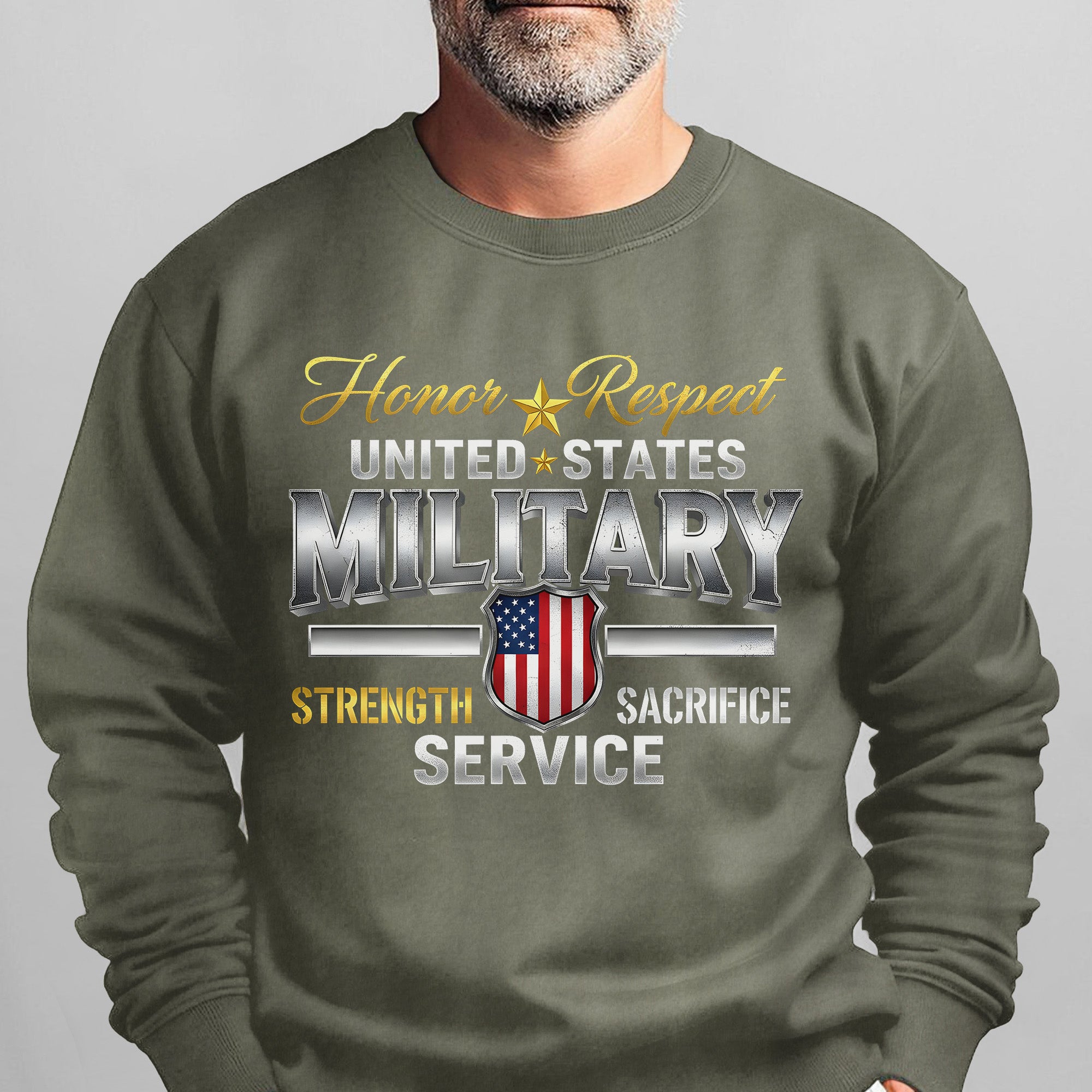 Honor Respect United States Military Sweatshirt