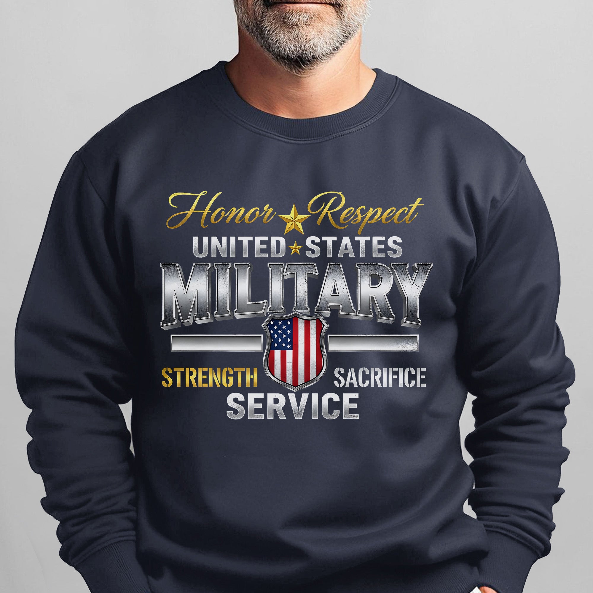 Honor Respect United States Military Sweatshirt