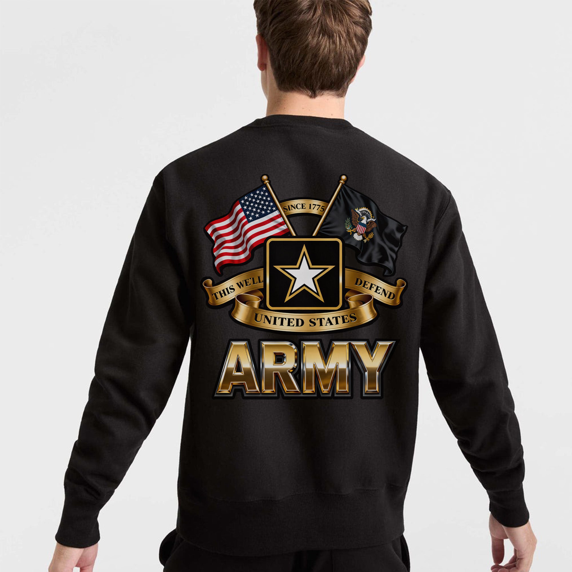 Since 1775 This We’ll Defend United States Army Proud US Military Veteran Honor Courage Sweatshirt