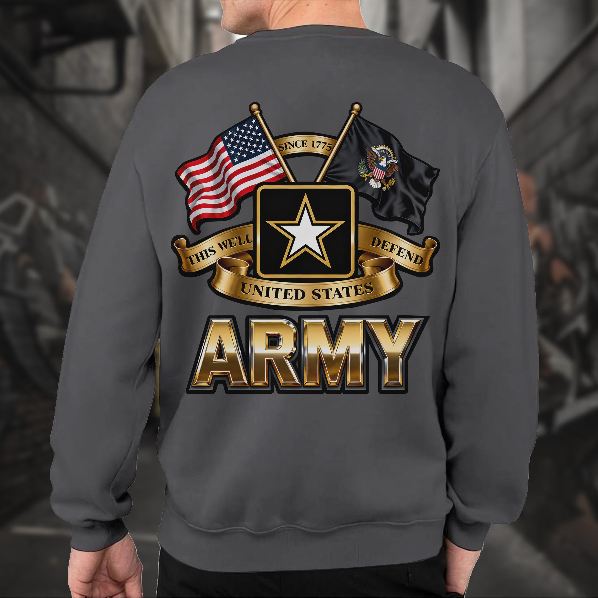 Since 1775 This We’ll Defend United States Army Proud US Military Veteran Honor Courage Sweatshirt