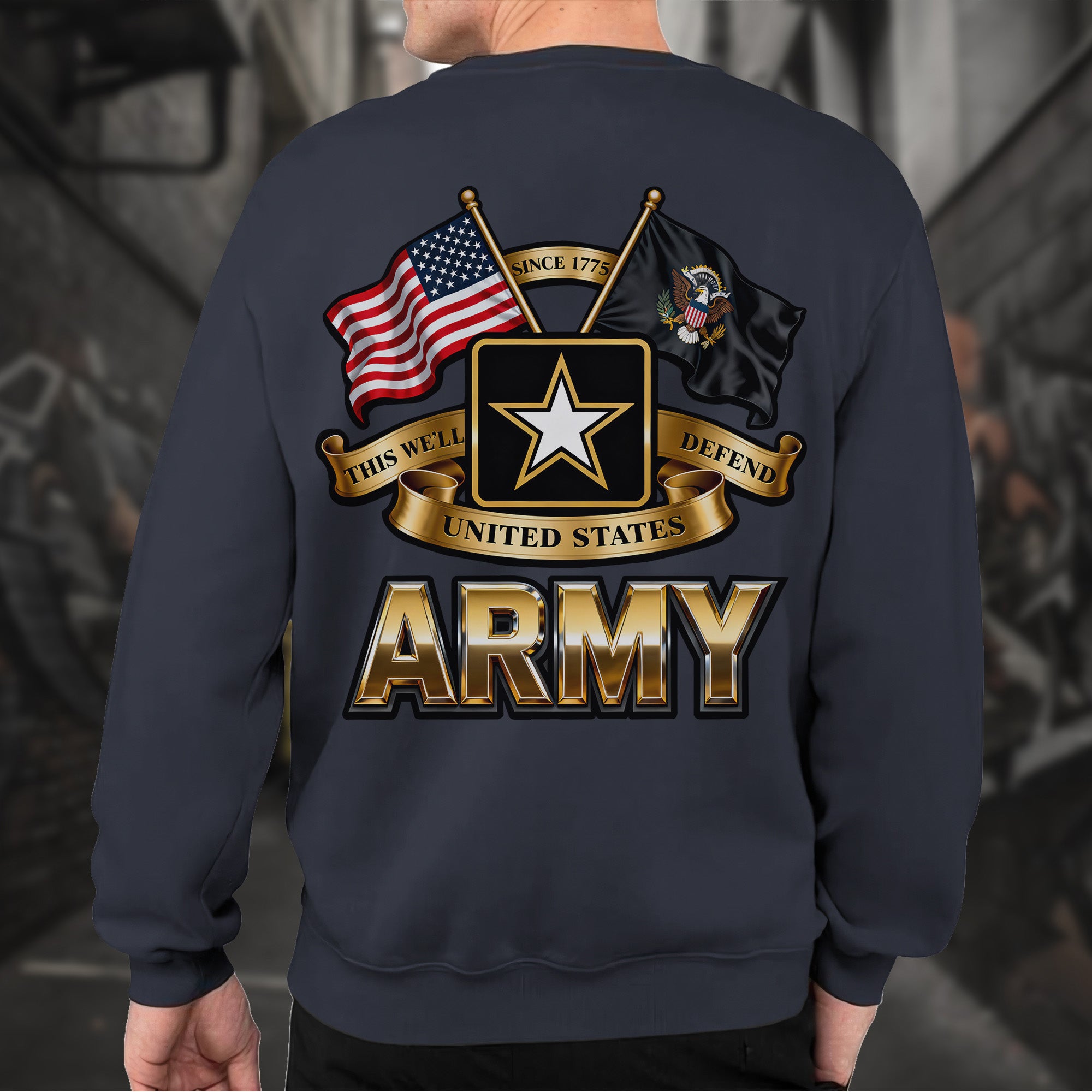 Since 1775 This We’ll Defend United States Army Proud US Military Veteran Honor Courage Sweatshirt