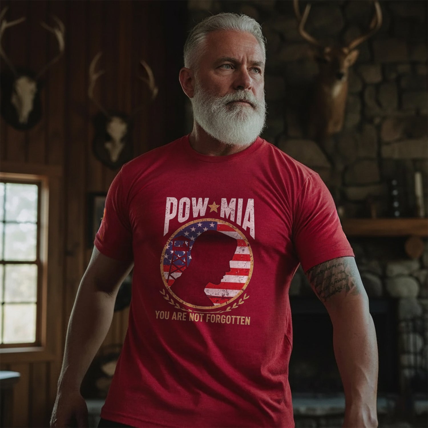 POW MIA You Are Not Forgotten Proud US T-Shirt Secondary image