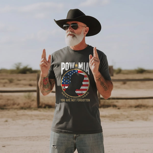 POW MIA You Are Not Forgotten Proud US T-Shirt
