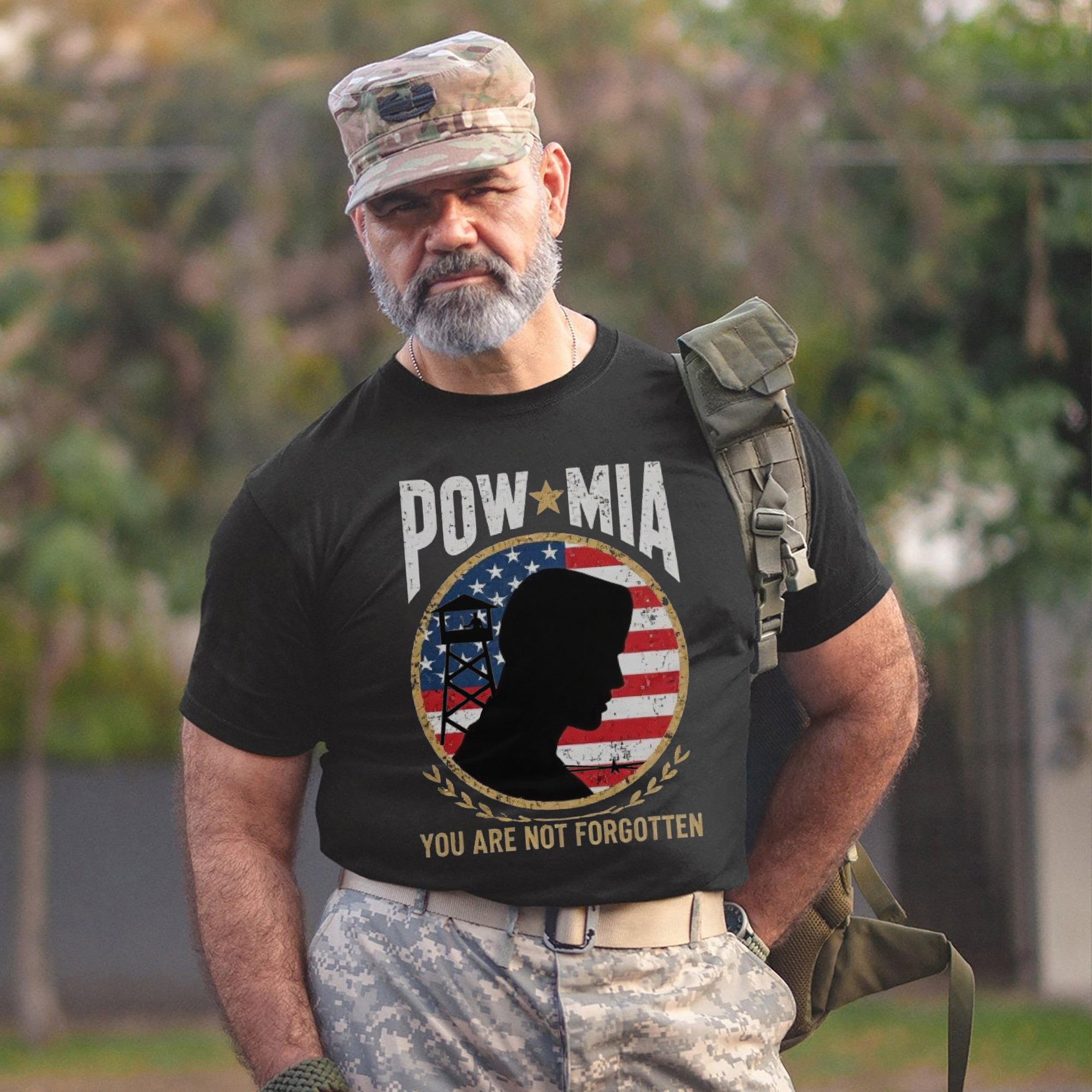 POW MIA You Are Not Forgotten Proud US Military Veteran Remembrance Honor T-Shirt