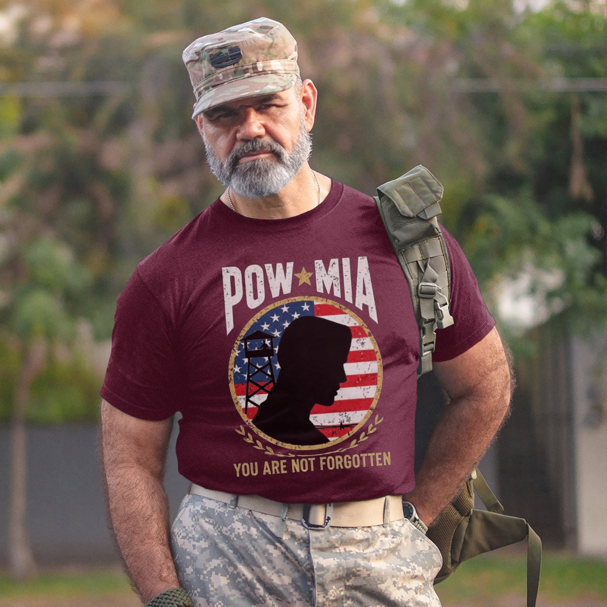 POW MIA You Are Not Forgotten Proud US Military Veteran Remembrance Honor T-Shirt