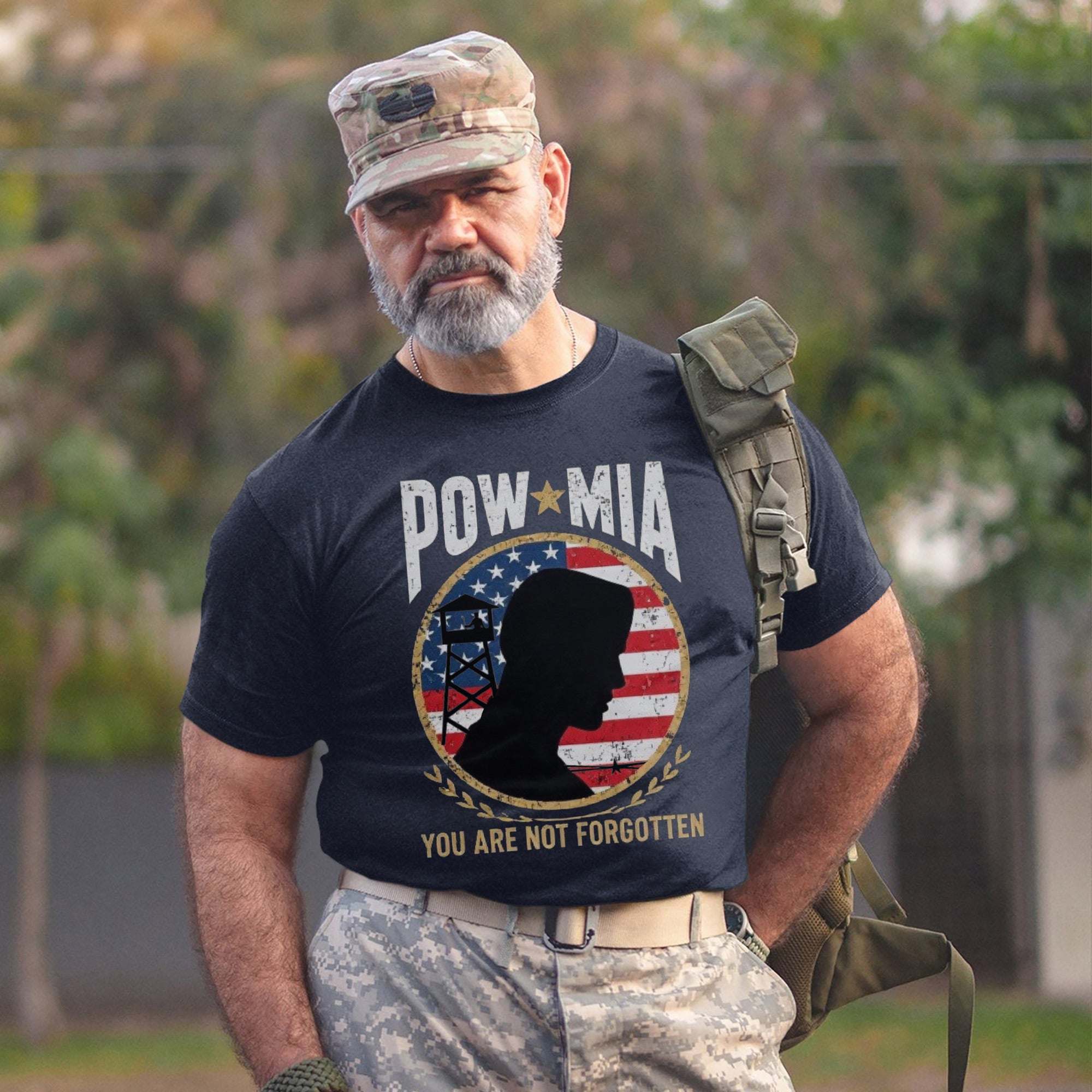 POW MIA You Are Not Forgotten Proud US Military Veteran Remembrance Honor T-Shirt