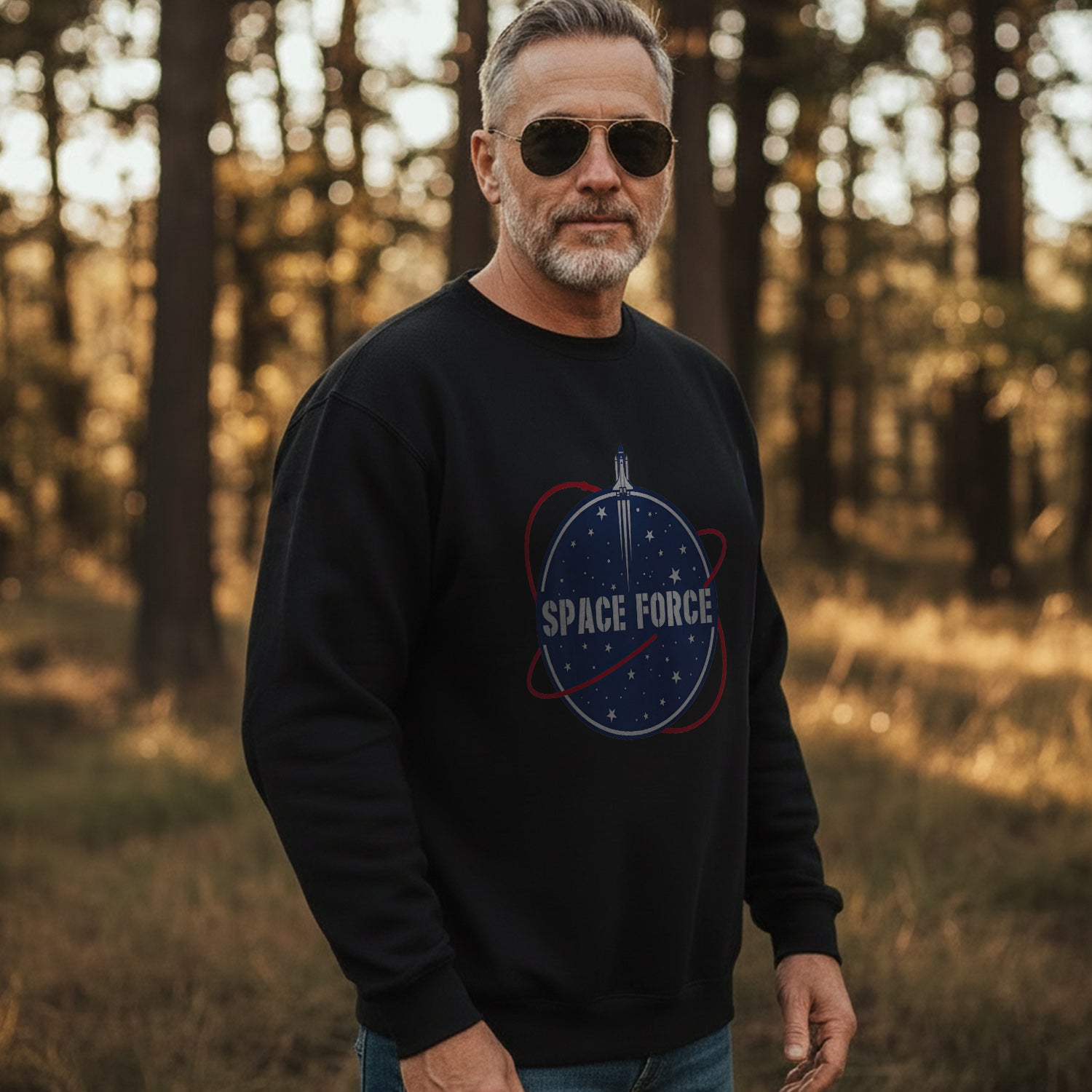 Space Force Veteran Semper Supra Sweatshirt