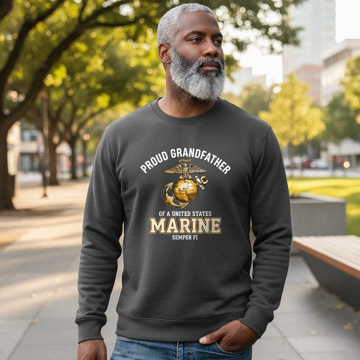 Proud Grandfather of a United States Sweatshirt
