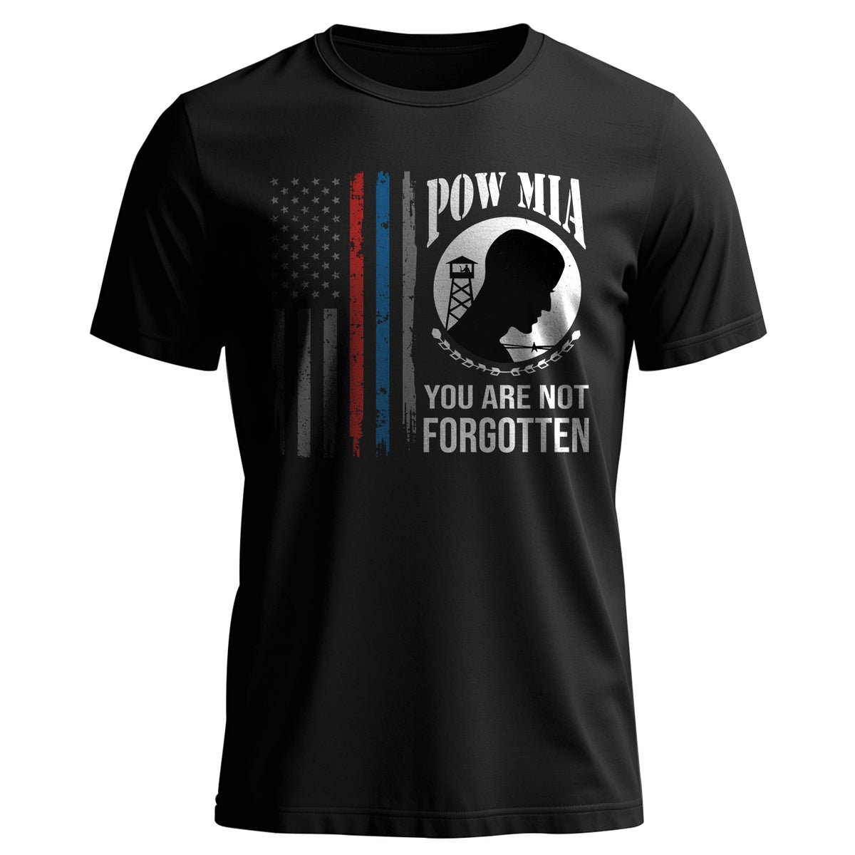 POW MIA Never Forgotten Honoring US T-Shirt Main image