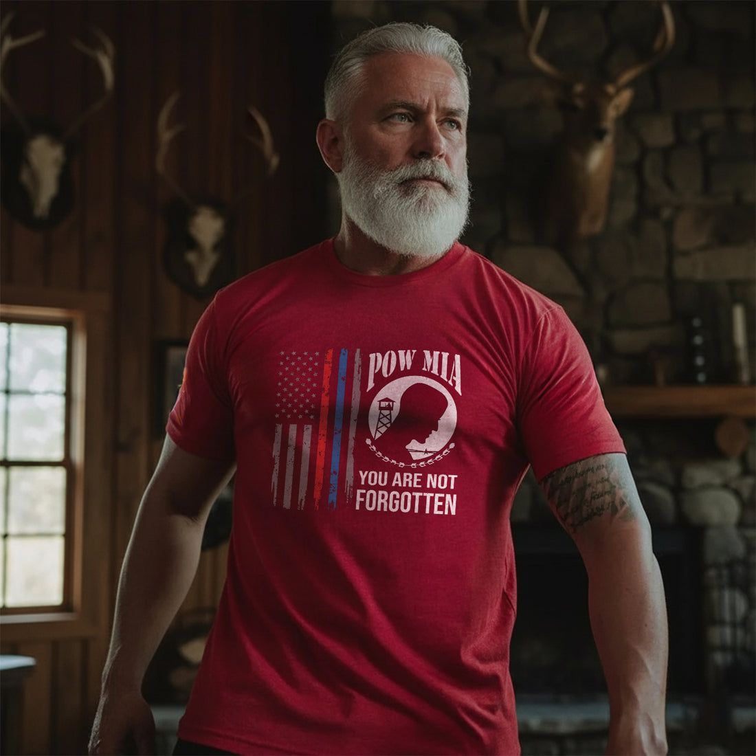 POW MIA Never Forgotten Honoring US T-Shirt