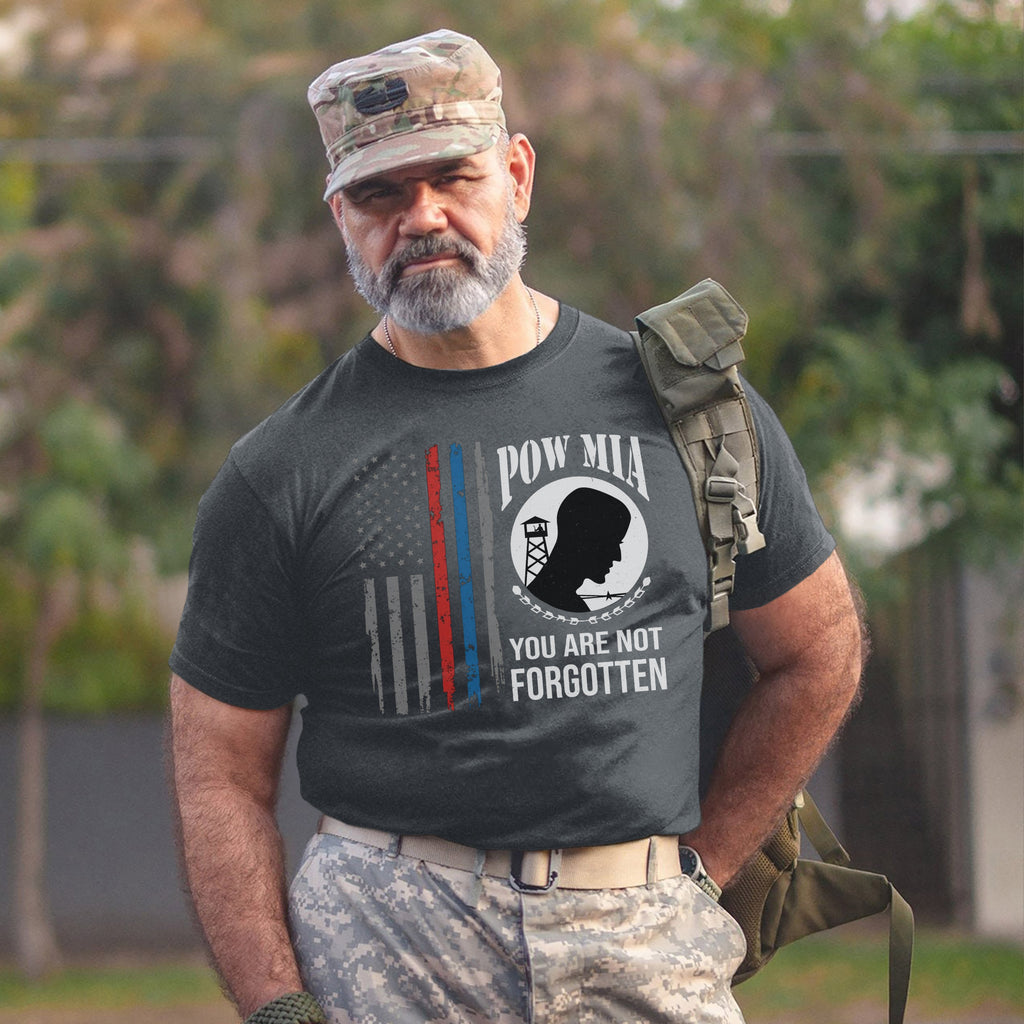 POW MIA Never Forgotten Honoring US T-Shirt
