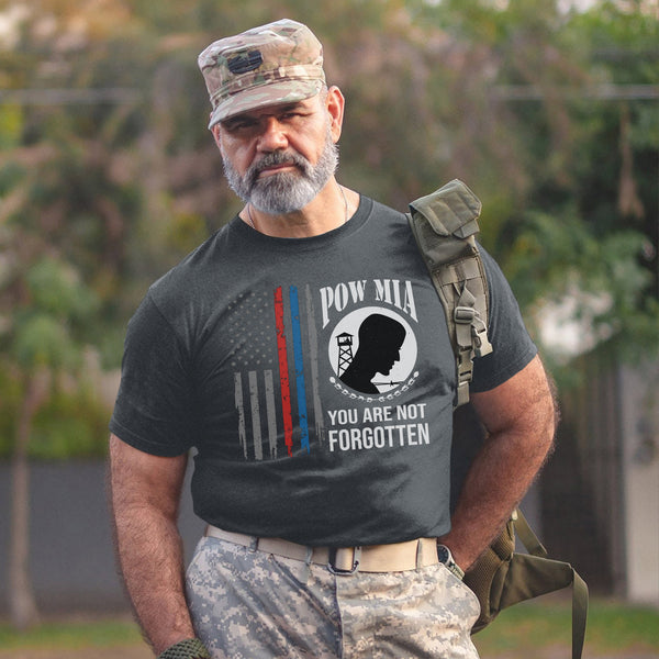 POW MIA Never Forgotten Honoring US T-Shirt