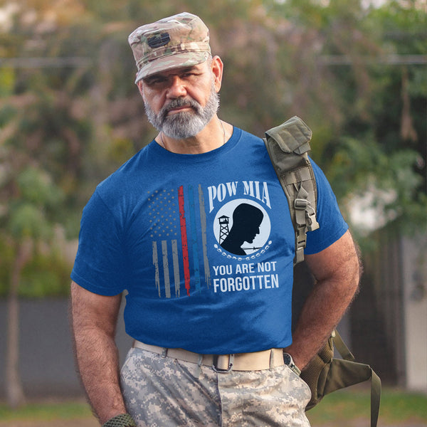 POW MIA Never Forgotten Honoring US T-Shirt