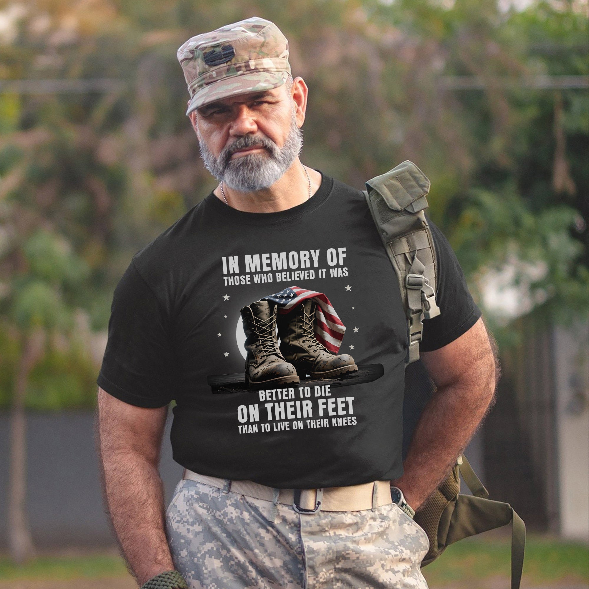 In Memory of Those Who Believed It Was Better to Die on Their Feet Than Live on Their Knees T-Shirt