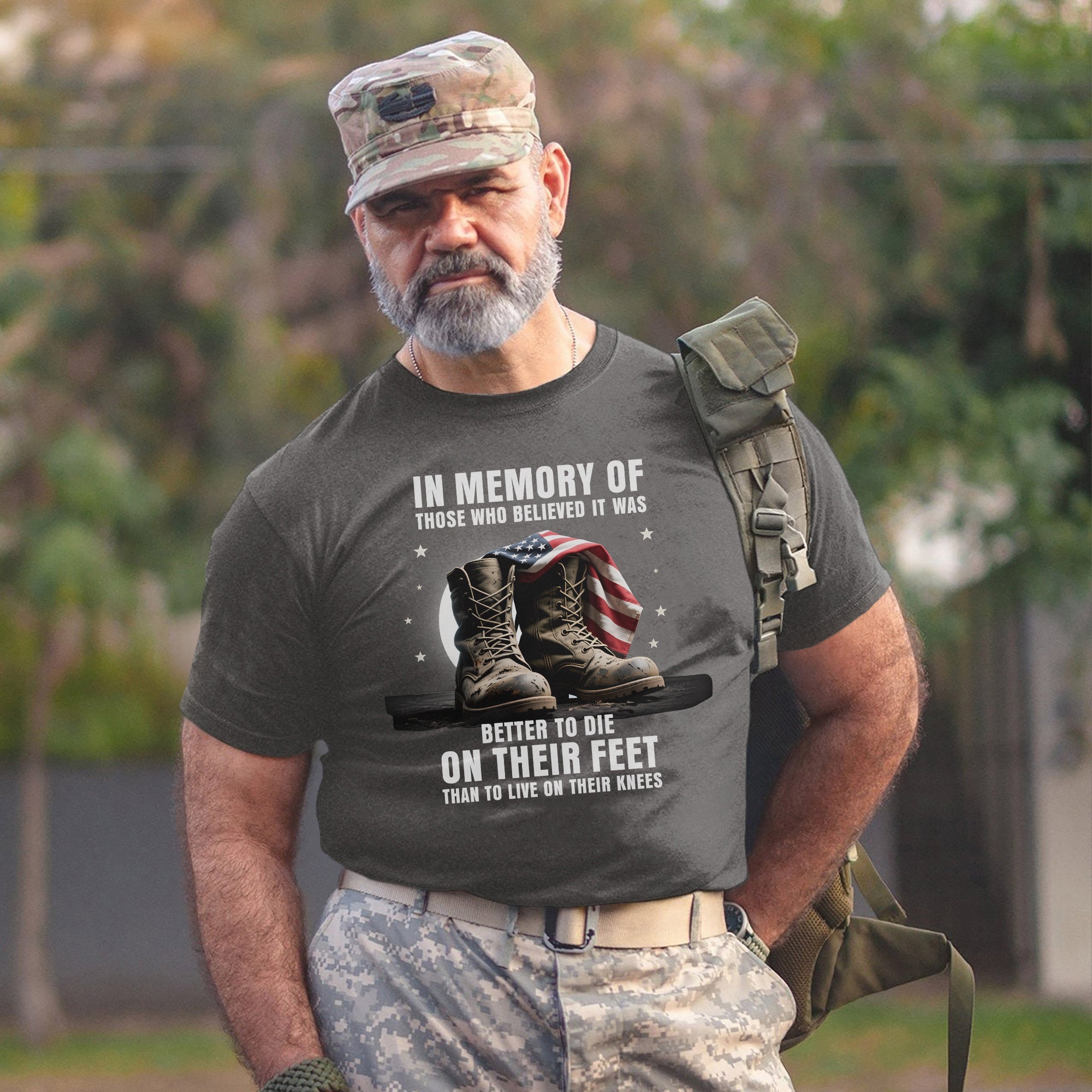 In Memory of Those Who Believed It Was Better to Die on Their Feet Than Live on Their Knees T-Shirt