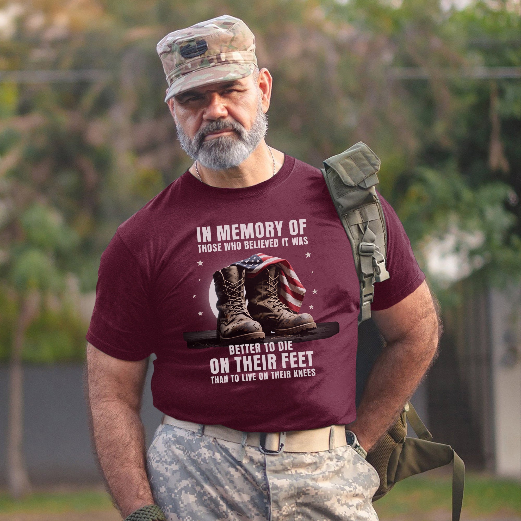 In Memory of Those Who Believed It Was Better to Die on Their Feet Than Live on Their Knees T-Shirt