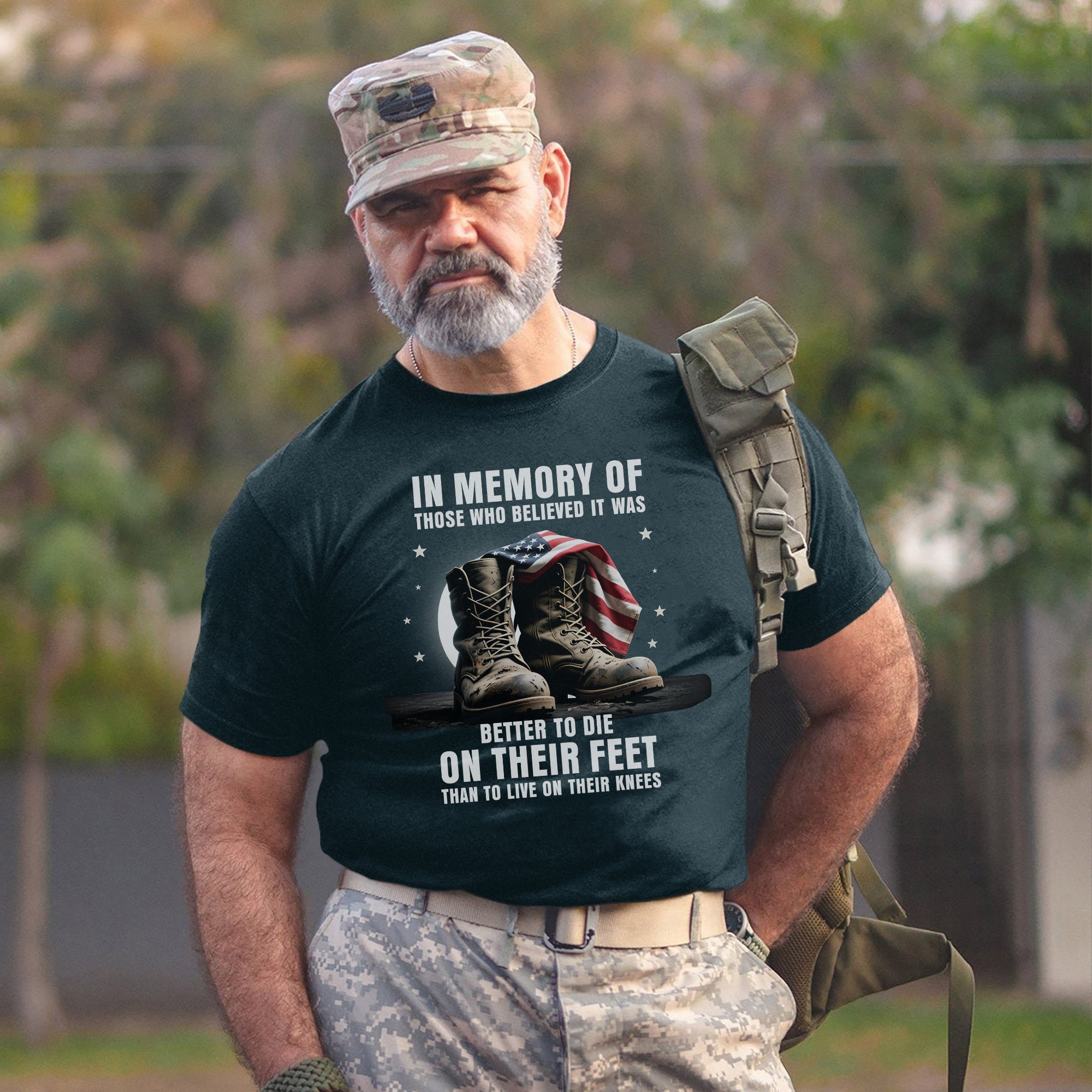 In Memory of Those Who Believed It Was Better to Die on Their Feet Than Live on Their Knees T-Shirt