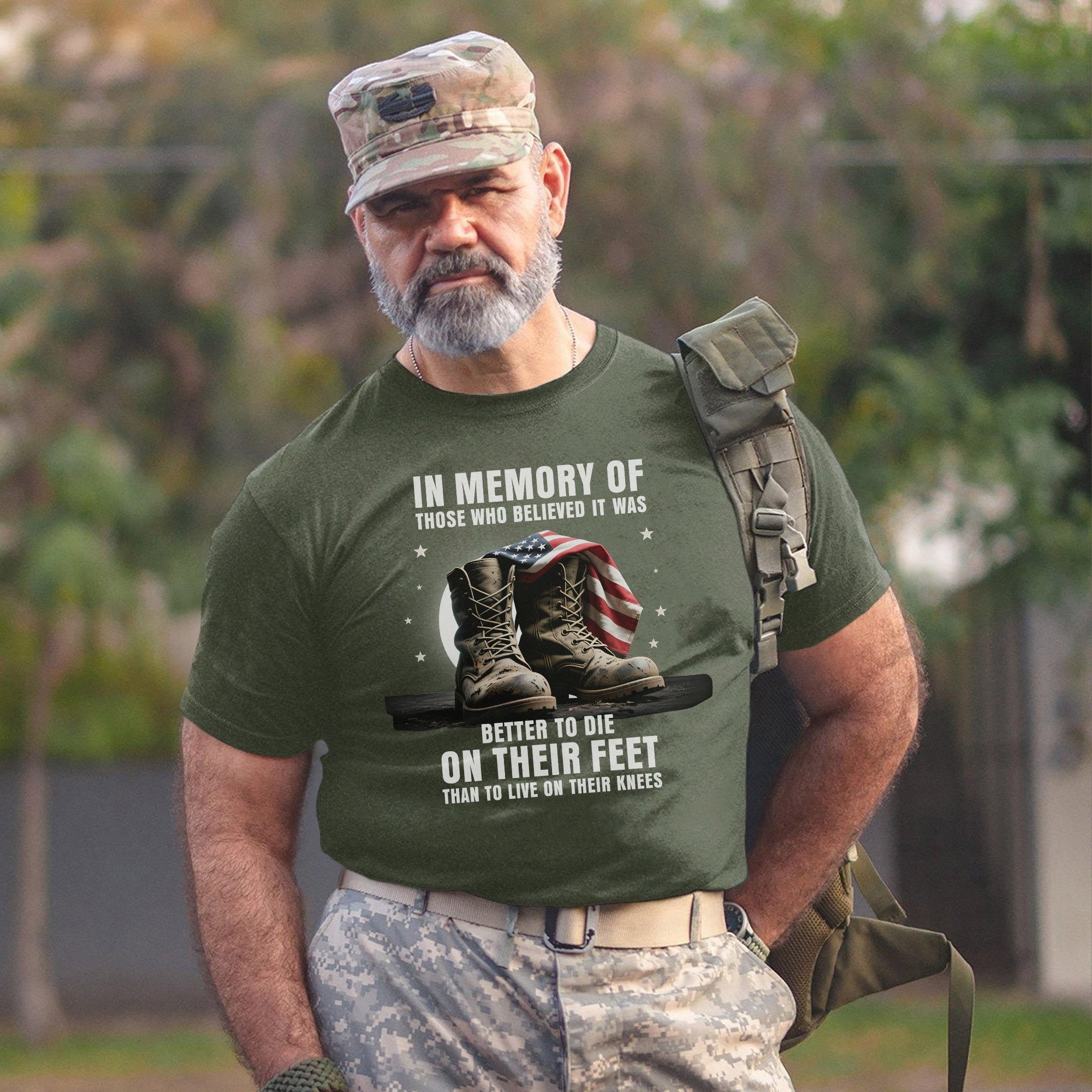 In Memory of Those Who Believed It Was Better to Die on Their Feet Than Live on Their Knees T-Shirt