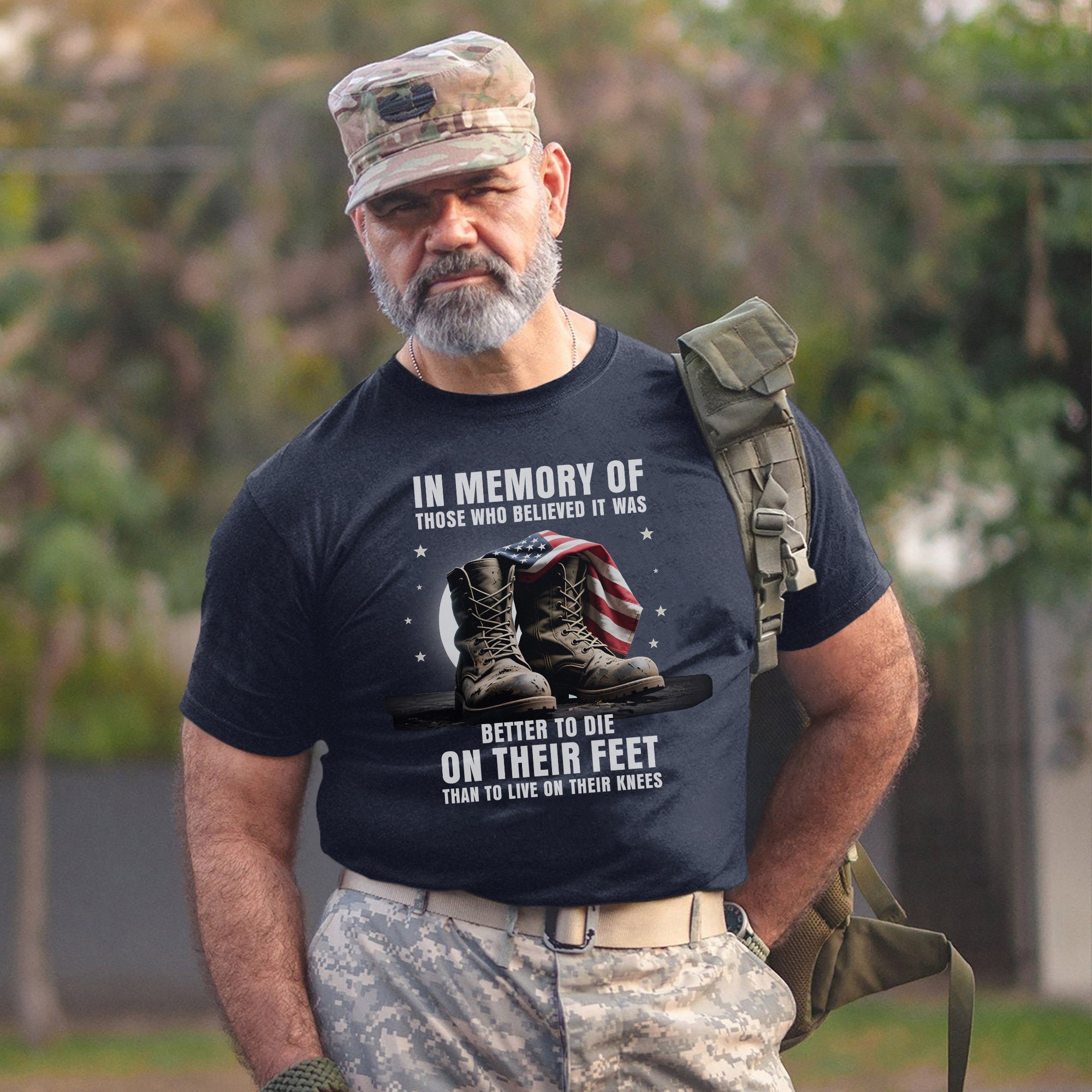 In Memory of Those Who Believed It Was Better to Die on Their Feet Than Live on Their Knees T-Shirt