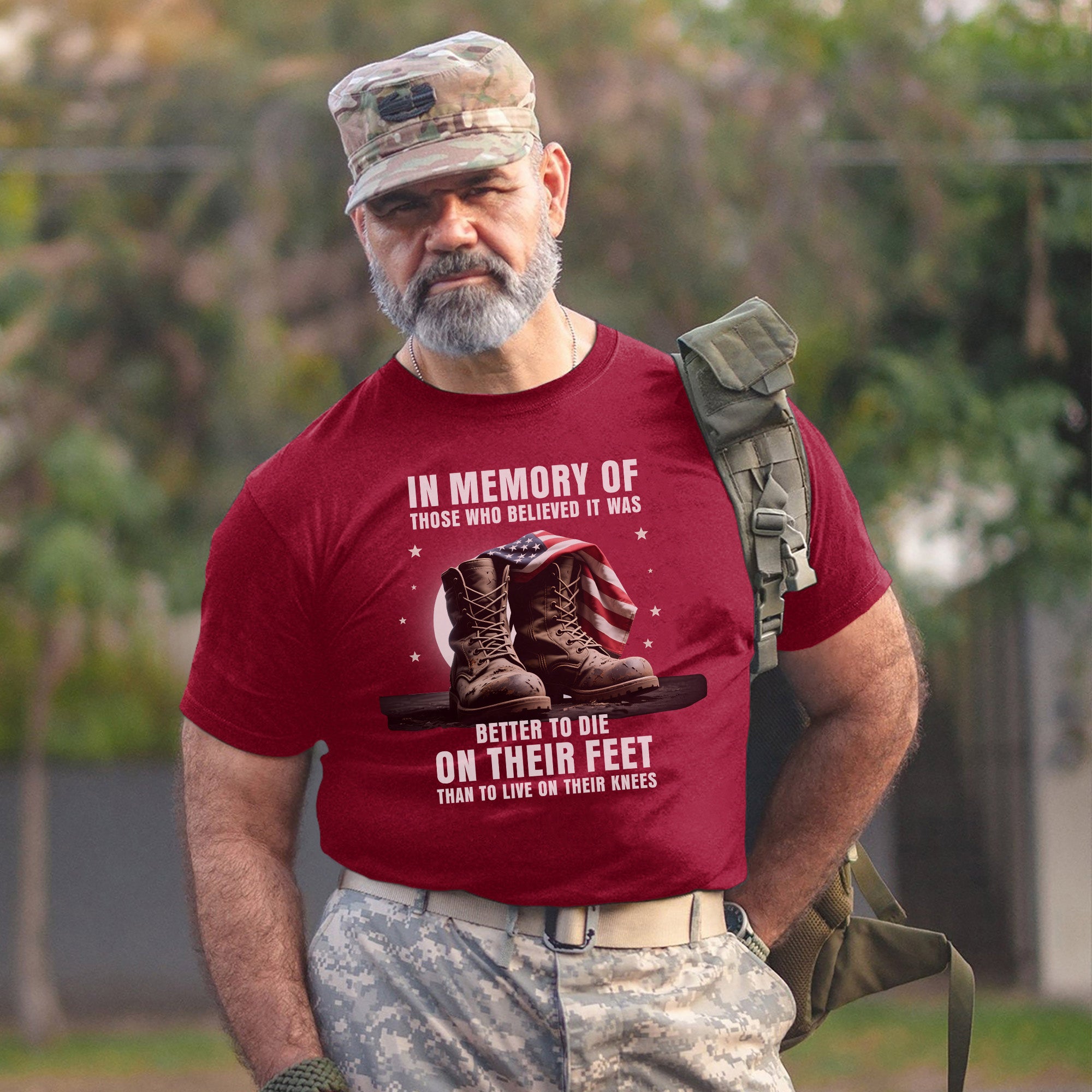 In Memory of Those Who Believed It Was Better to Die on Their Feet Than Live on Their Knees T-Shirt