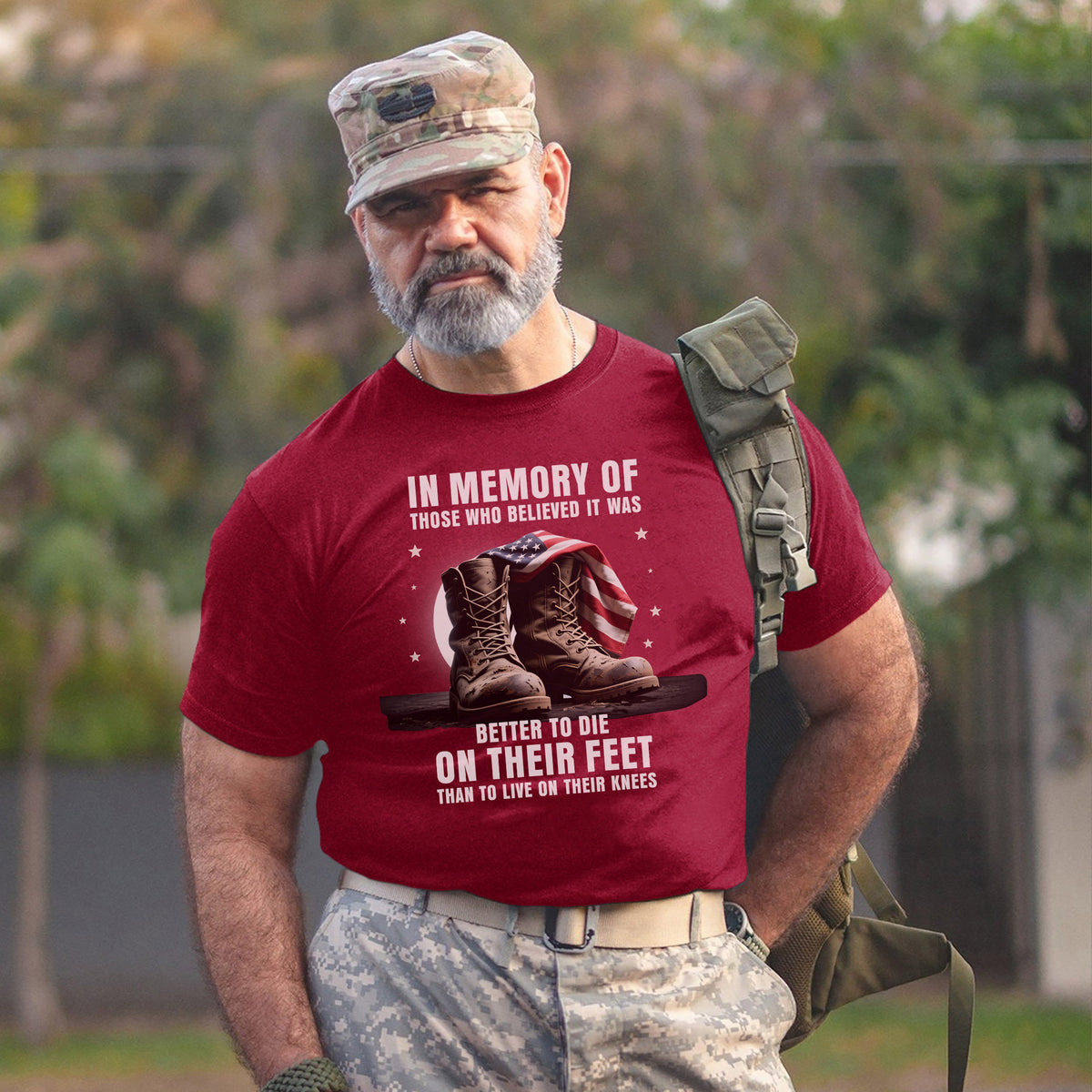 In Memory of Those Who Believed It Was Better to Die on Their Feet Than Live on Their Knees T-Shirt