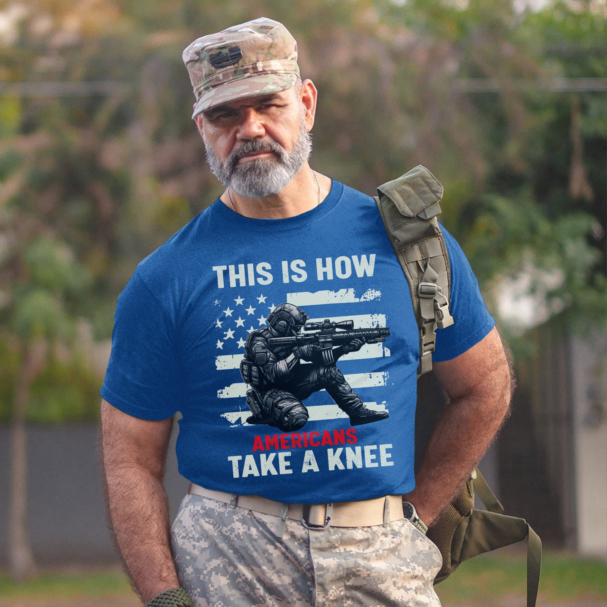This Is How Americans Take a Knee Honoring Fallen Heroes with Respect Pride and Patriotism T-Shirt
