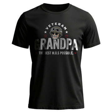Veteran Grandpa The Best M.O.S Possible T-Shirt