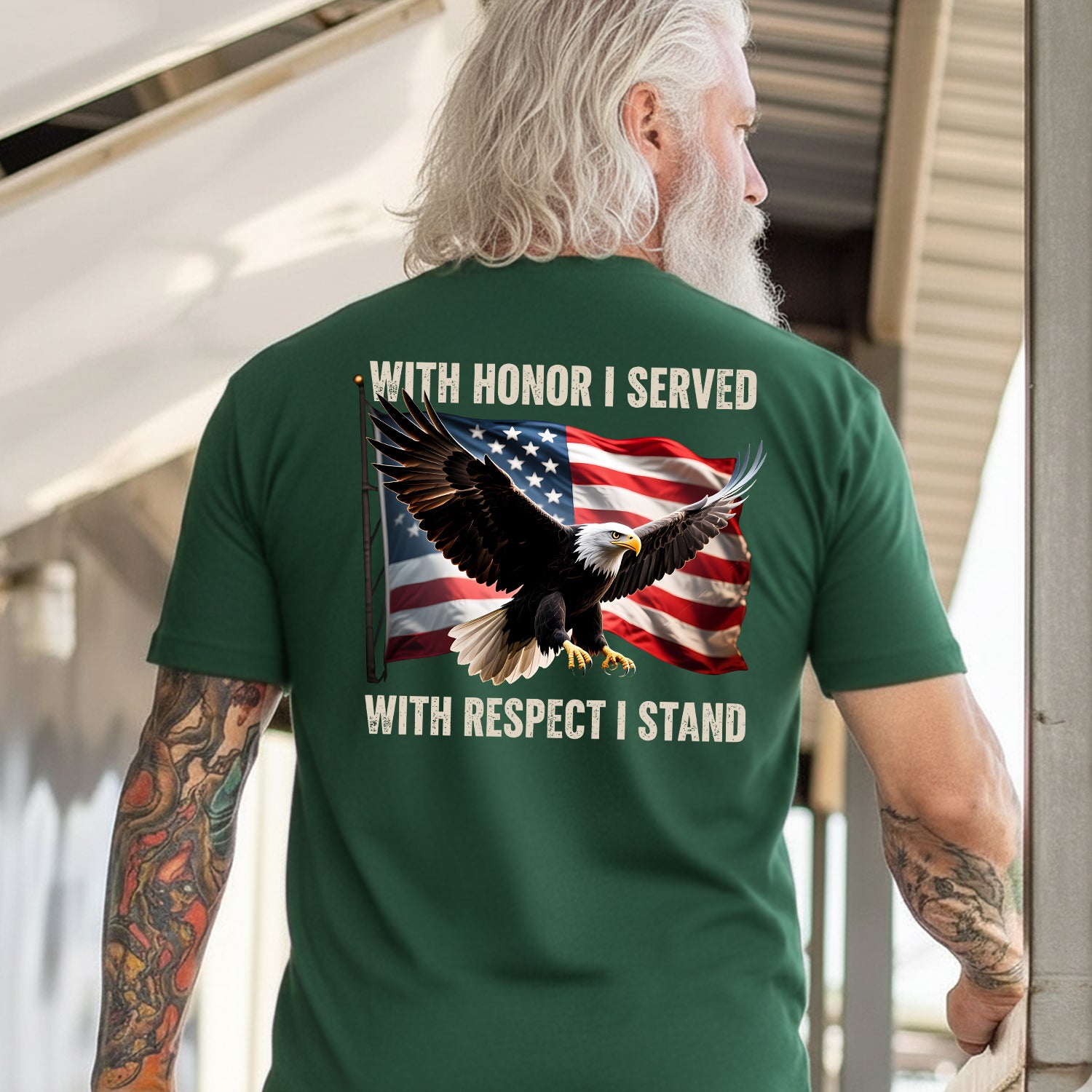 With Honor I Served With Respect I Stand T-Shirt