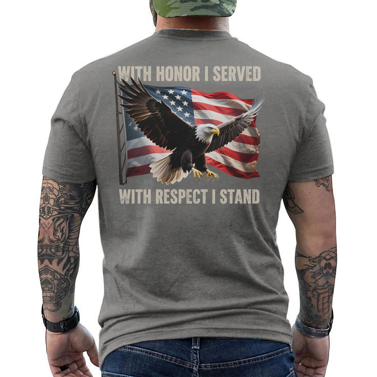 With Honor I Served With Respect I Stand T-Shirt