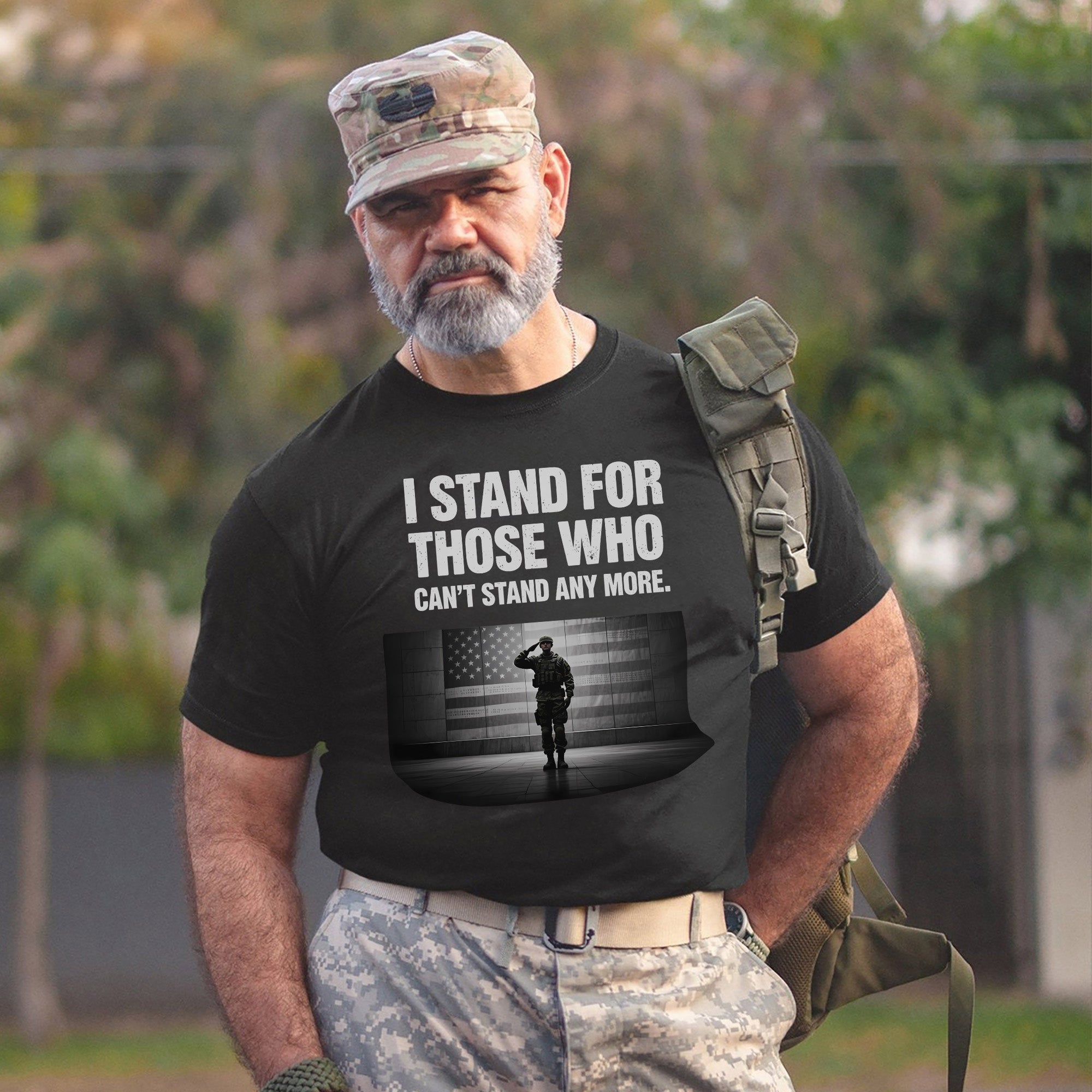I Stand for Those Who Can’t Stand Anymore Honoring the Fallen with Respect Strength and Pride T-Shirt