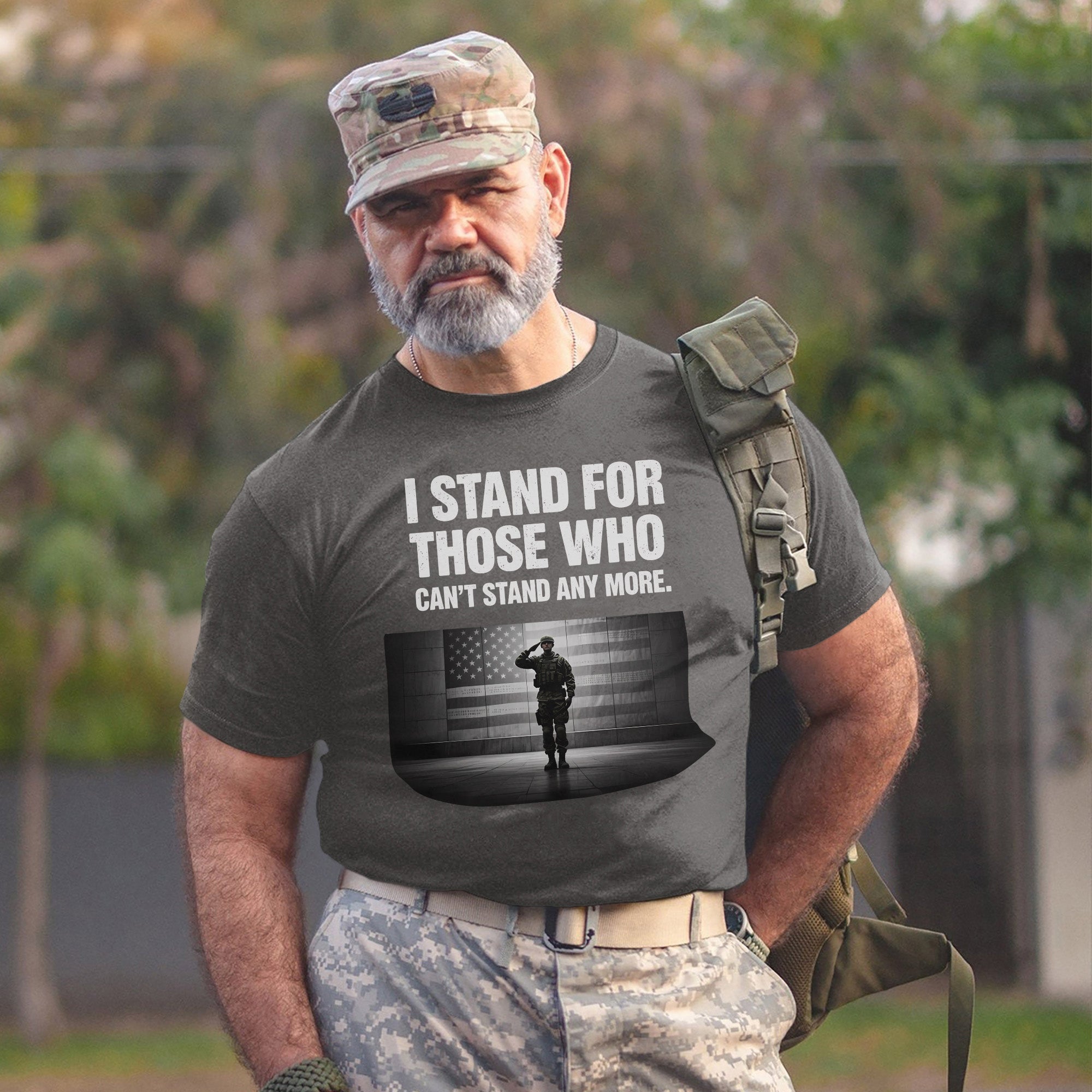 I Stand for Those Who Can’t Stand Anymore Honoring the Fallen with Respect Strength and Pride T-Shirt