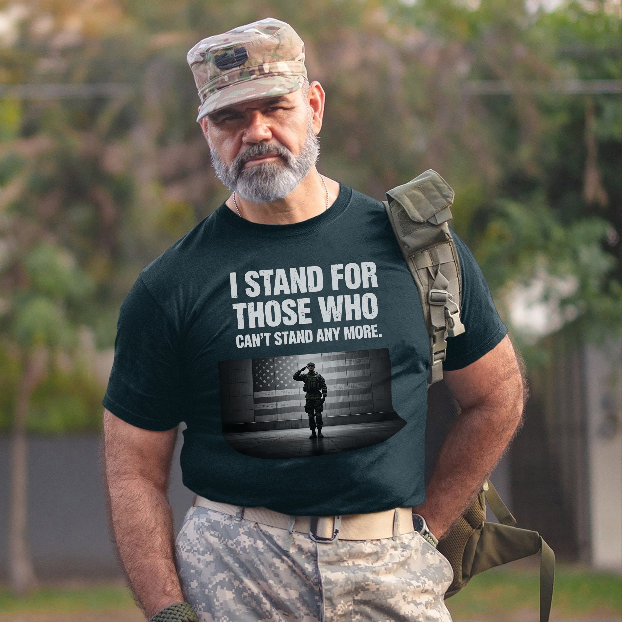 I Stand for Those Who Can’t Stand Anymore Honoring the Fallen with Respect Strength and Pride T-Shirt