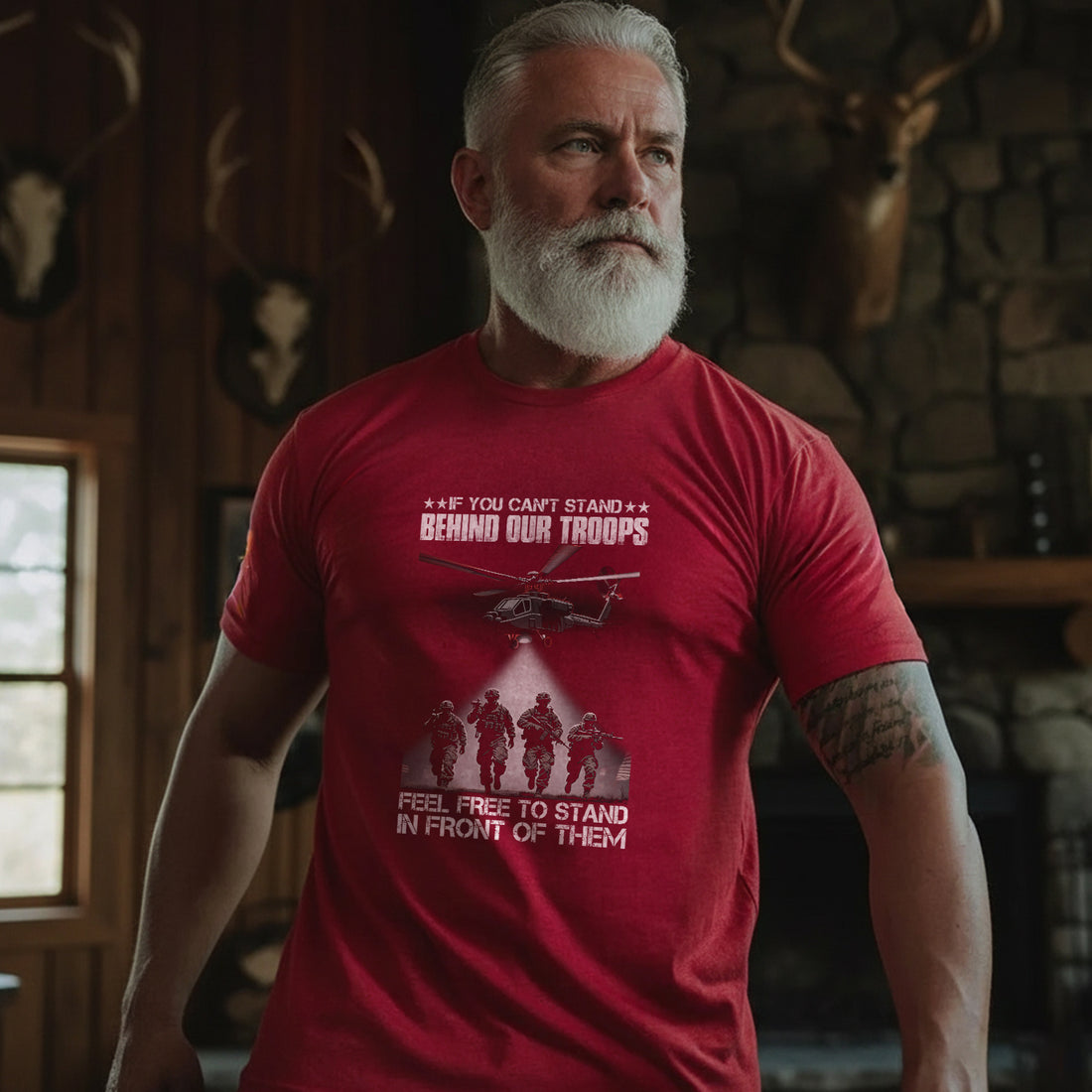 If You Can’t Stand Behind Our Troops Feel T-Shirt