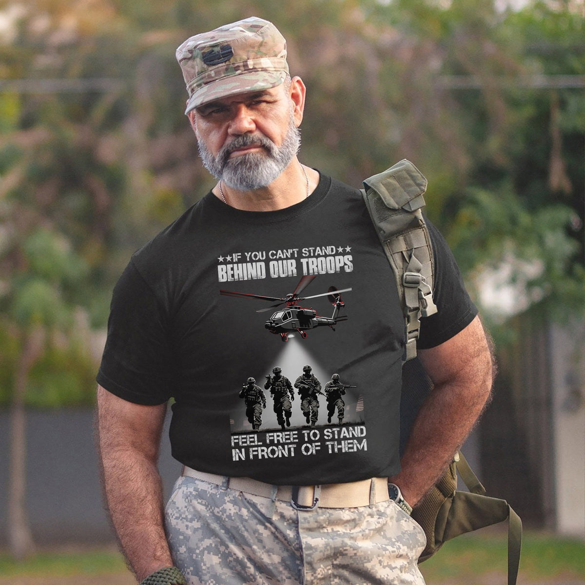 If You Can’t Stand Behind Our Troops Feel T-Shirt