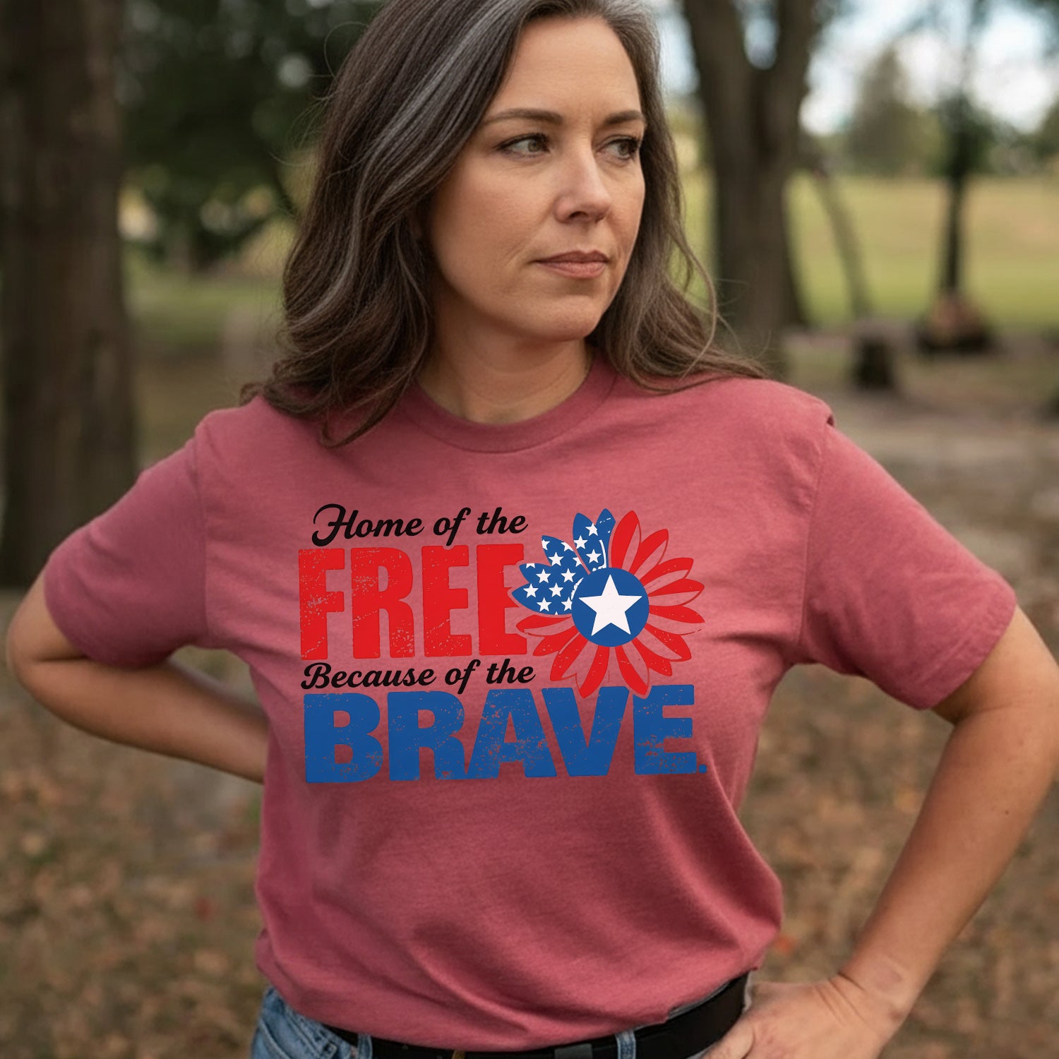 Home of the Free Because of the Brave T-Shirt