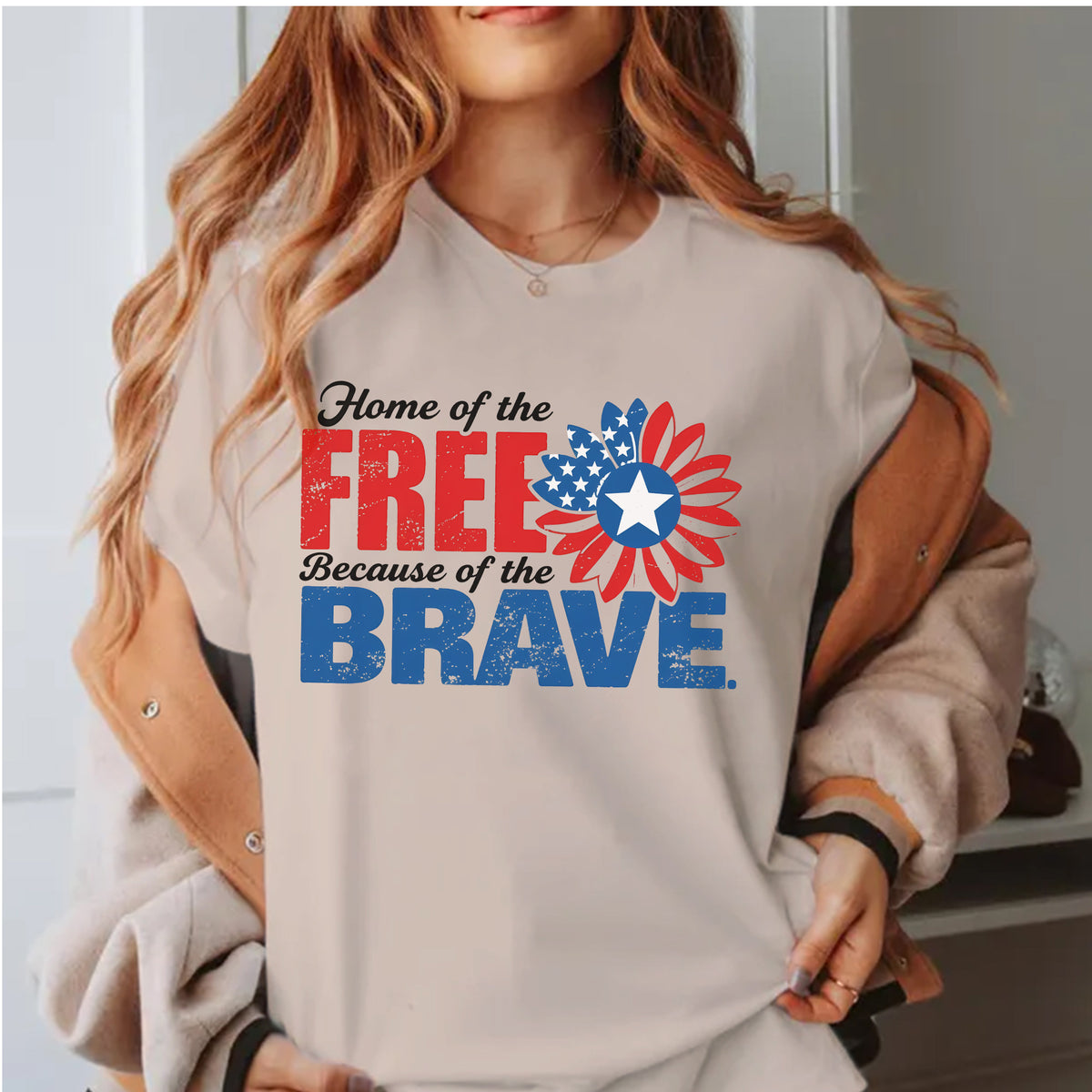 Home of the Free Because of the Brave T-Shirt