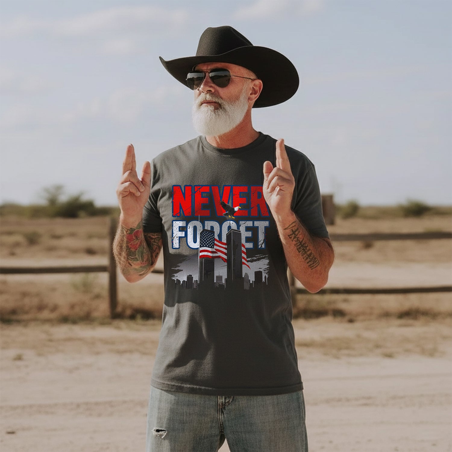 Never Forget Proud US Military Veteran T-Shirt